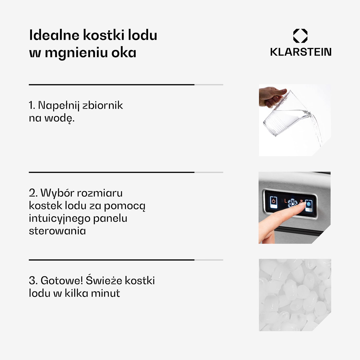 Metropolitan Kostkarka do lodu 12 kg/24 h wyświetlacz cyfrowy 