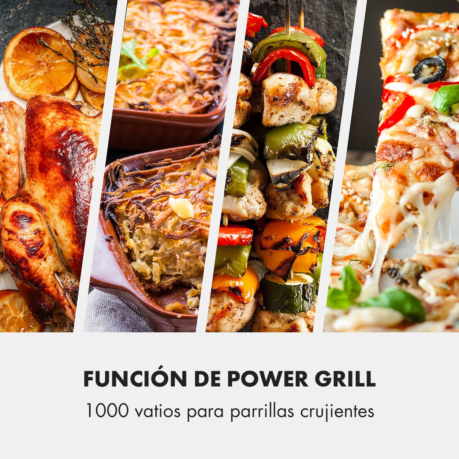 Brilliance Roomy Microondas 900W 25L 6 niveles de potencia Grill Plateado 