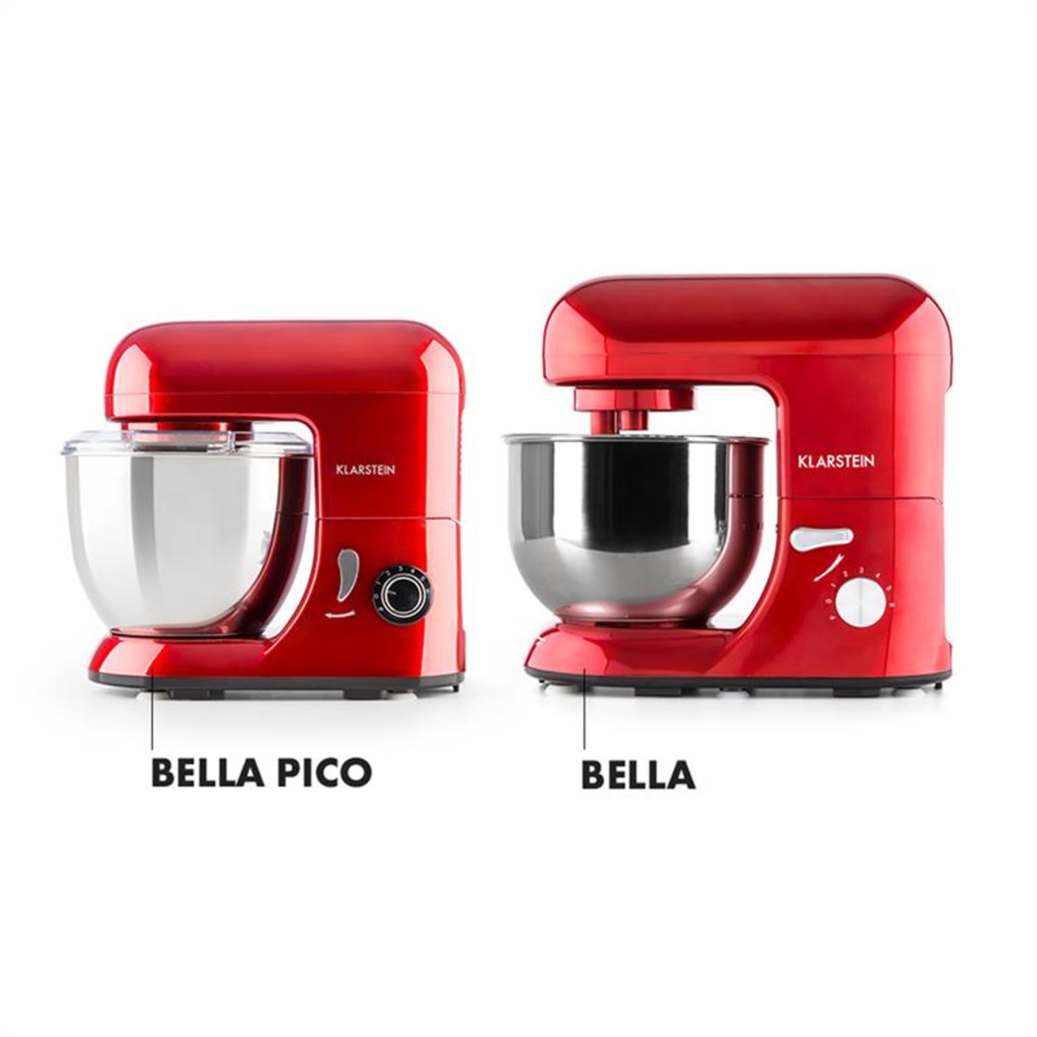 Bella Pico Rossa, mini kuchynský robot, 550 W, 6 stupňov, 4 litre, červený Červená