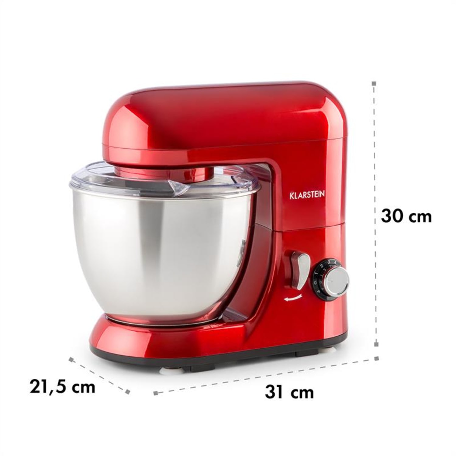 Bella Pico Rossa, mini kuchynský robot, 550 W, 6 stupňov, 4 litre, červený Červená