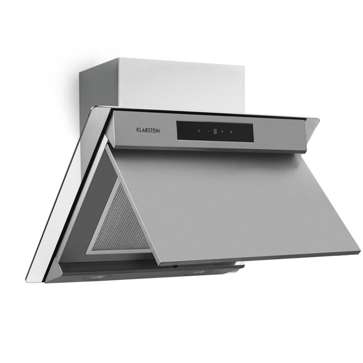 Balzac 60, páraelszívó, 60 cm, 210 W, 640 m³/ó, LED, érintőképernyős, rozsdamentes acél, üveg 