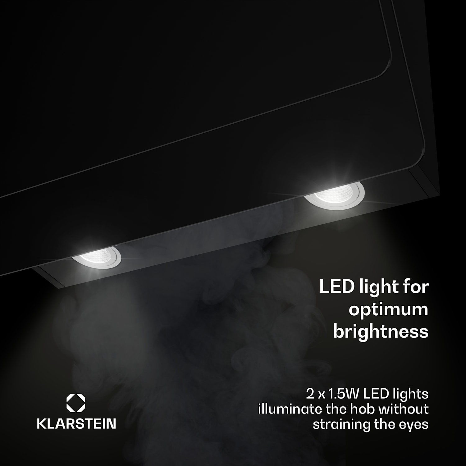 Aurica 60 liesituuletin 60 cm 600 m³/h LED kosketus lasi 60 cm | ei vaihtosuodatinta | Musta