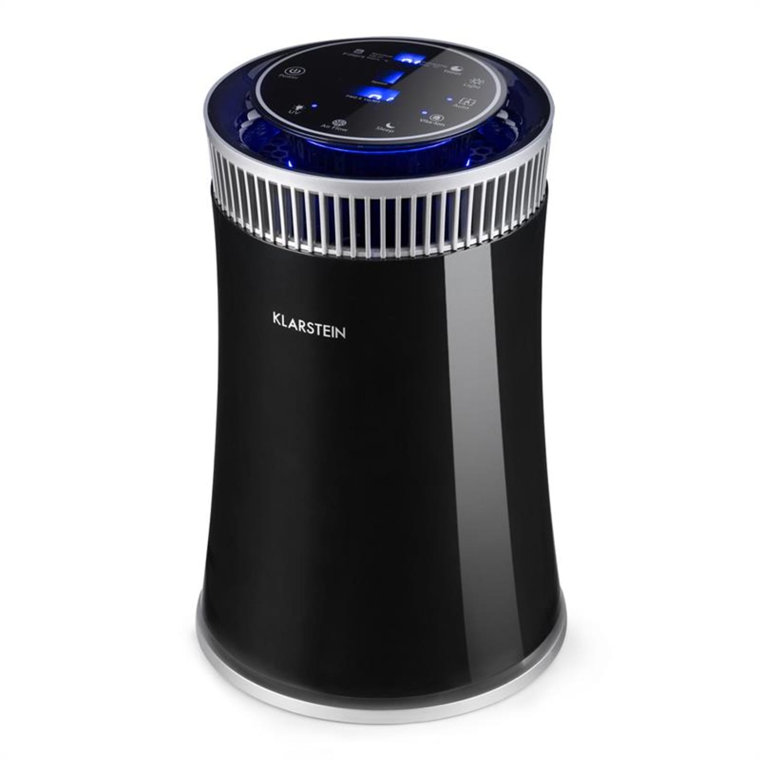 Arosa Purificador de aire Ionizador Lámpara UV Modo automático y dormir Negro Negro