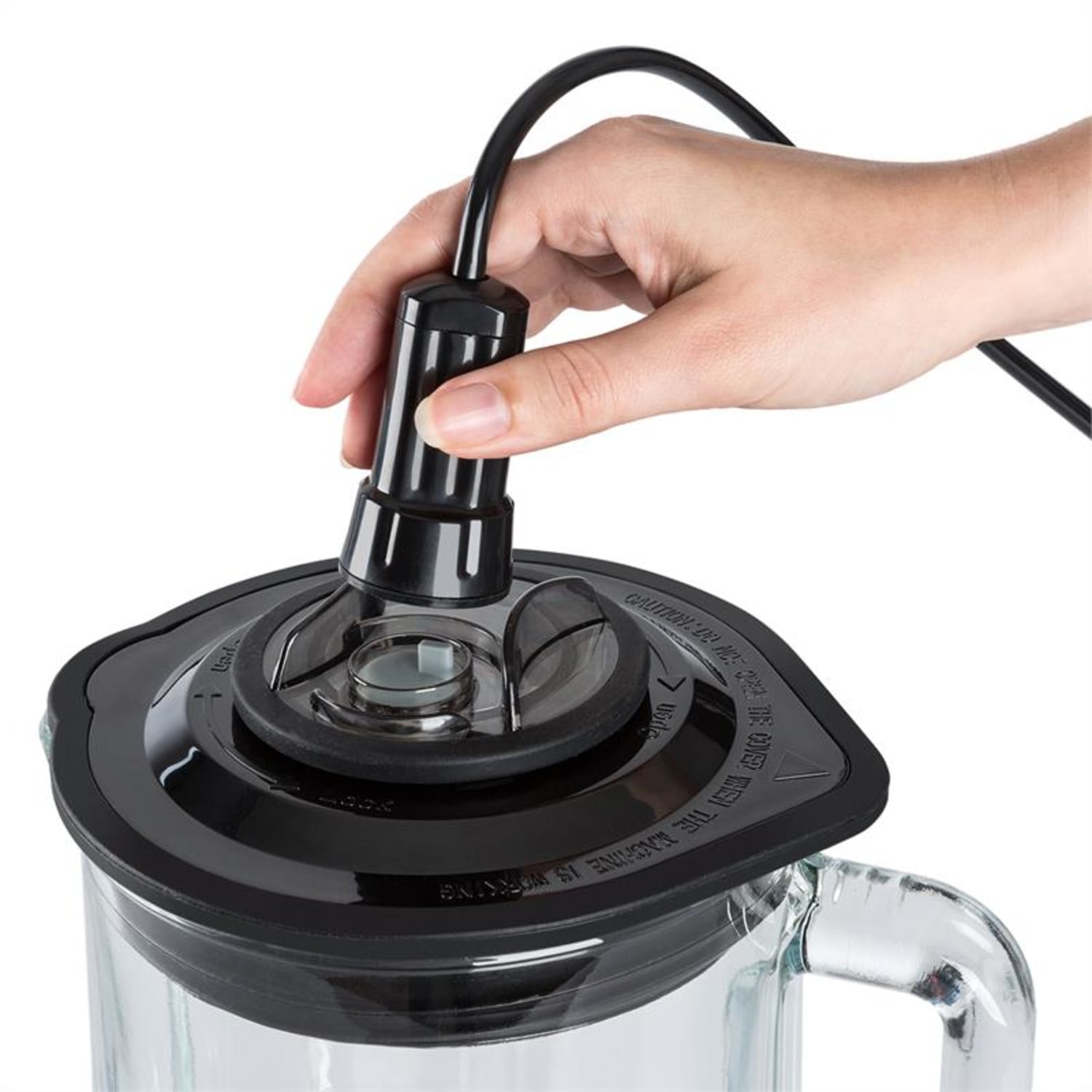 Airakles, vakuový stolní mixér, 1300 W, 30.000 ot./min, 1,5l skleněná nádoba, červený Červená