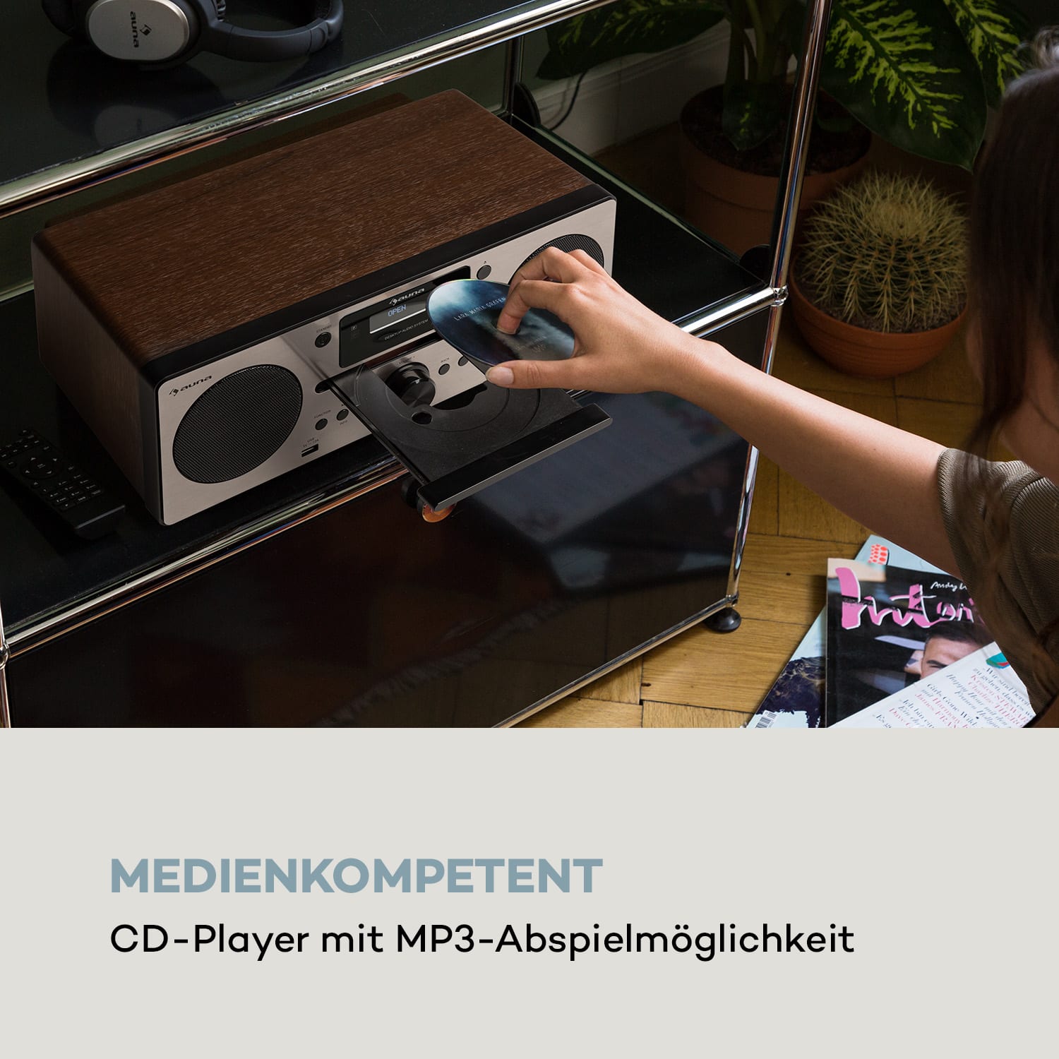 Harvard Micro-Stereoanlage DAB+ UKW-Tuner BT CD-Player USB-Charger 