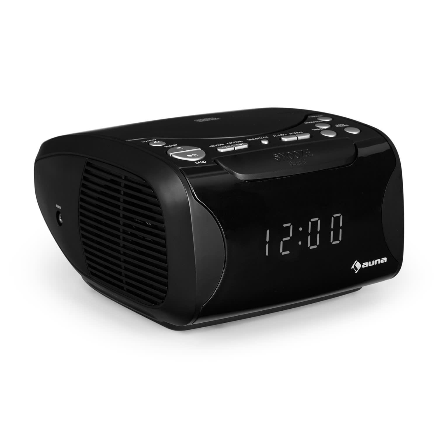 Dreamee USB CD-Radiowecker USB CD MP3 schwarz Schwarz