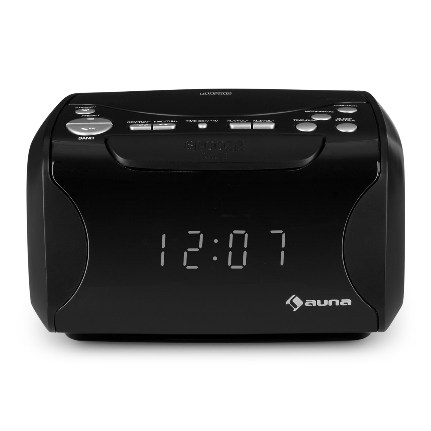 Dreamee USB CD-Radiowecker USB CD MP3 schwarz Schwarz