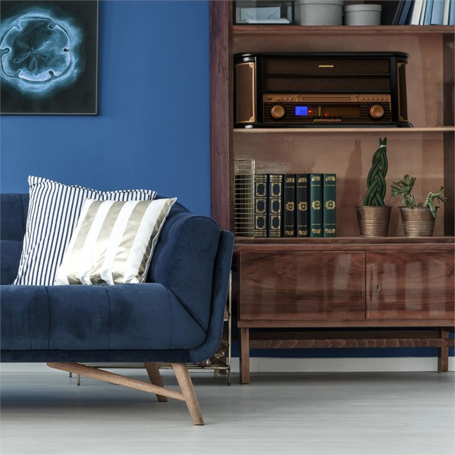 Belle Epoque 1908 Retro Stereo System Record Player USB CD MP3 Micro System 