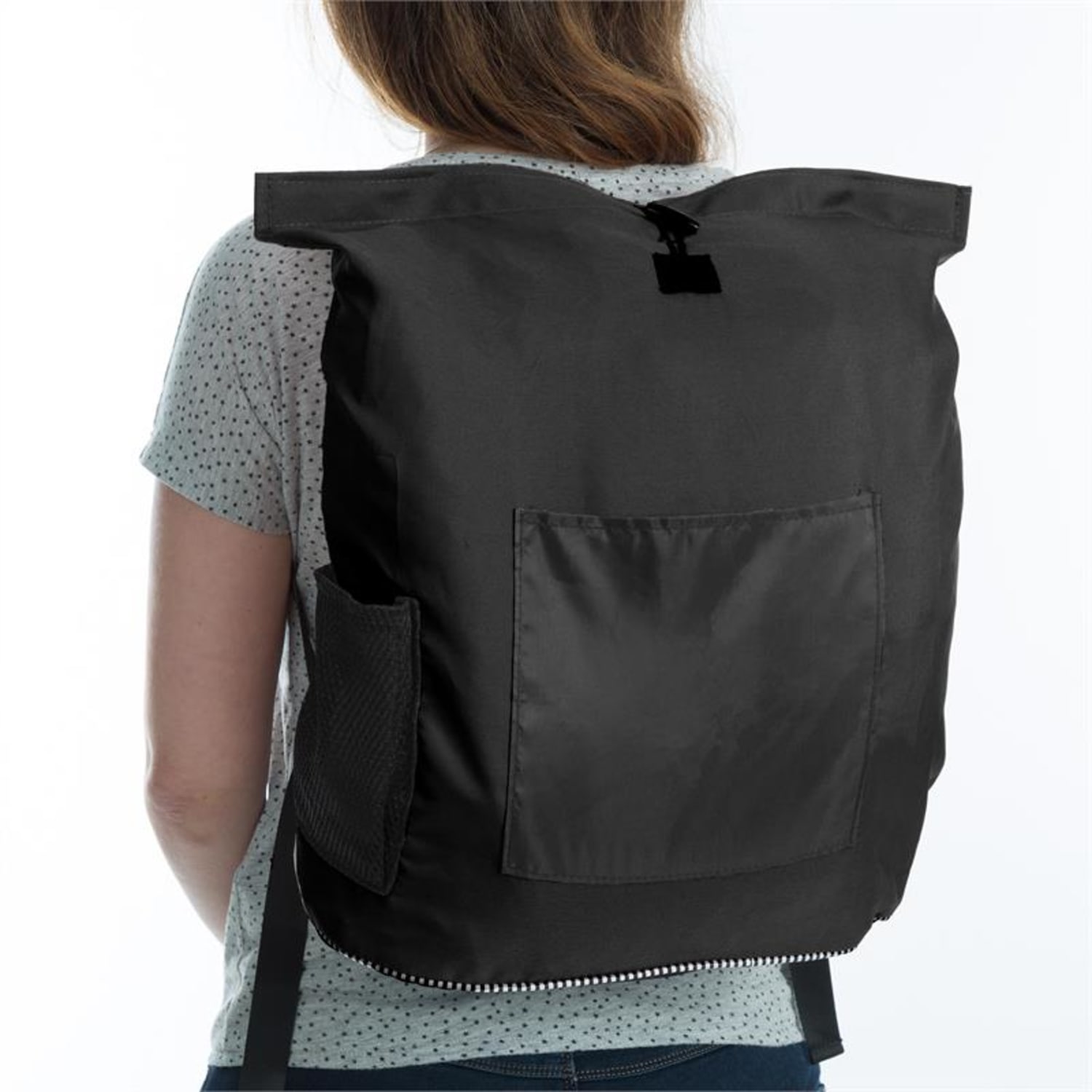 Airlounge, надуваем стол, 90x80x150cм, раница, миещ се, полиестер, черен 