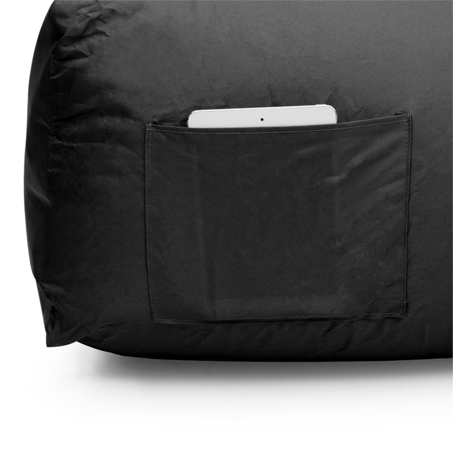 Airchair fotel dmuchany 80x80x100cm plecak do prania poliester czarny Czarny