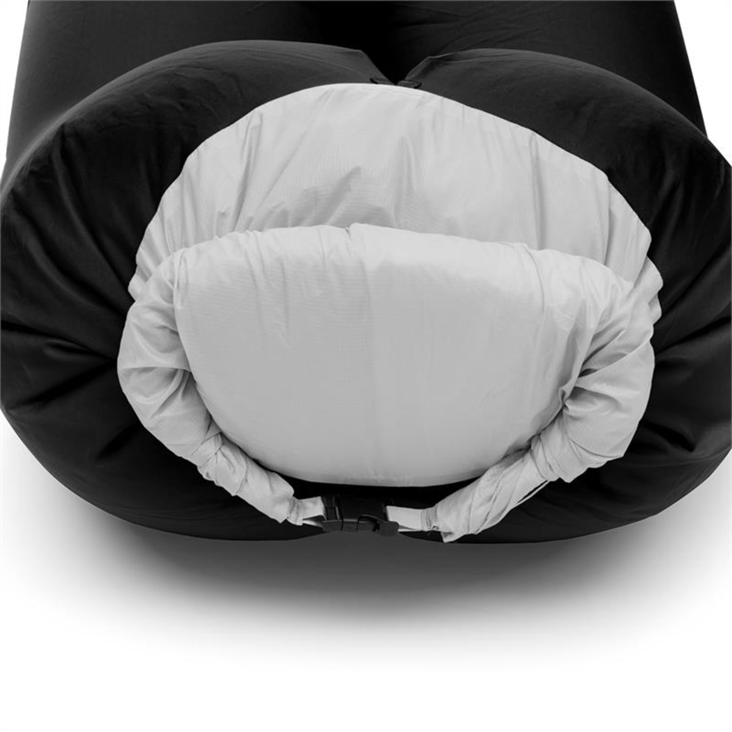 Airchair fotel dmuchany 80x80x100cm plecak do prania poliester czarny Czarny
