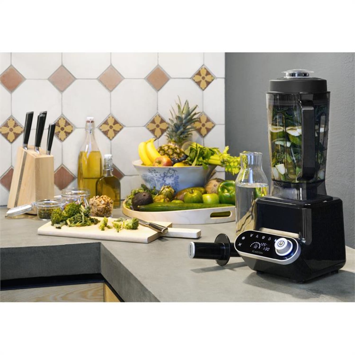 OLYMPUS R, asztali robotgép, 1400 W, 1,8PS, leveses melegítő robotgép, fekete Fekete