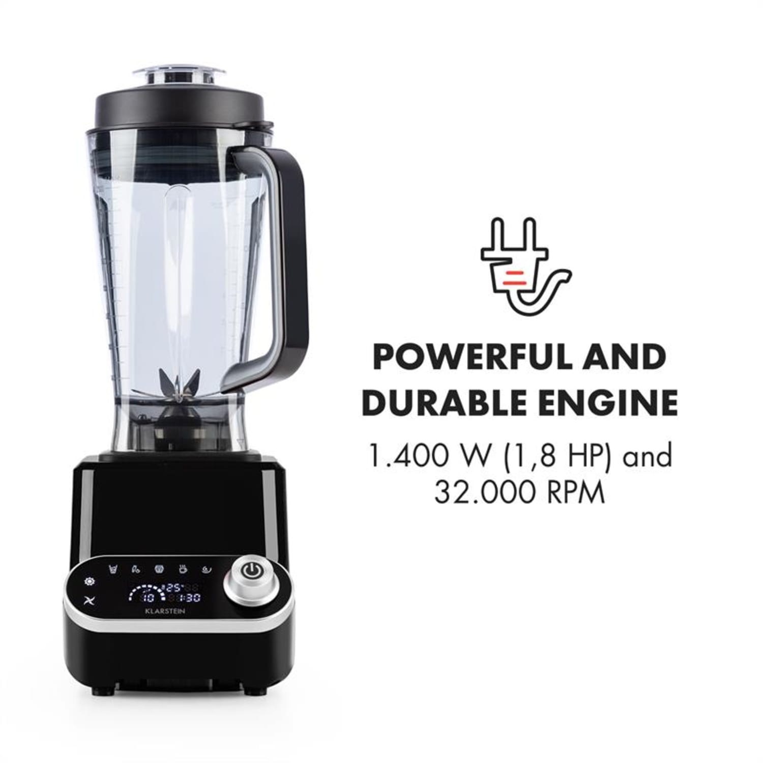 OLYMPUS R, asztali robotgép, 1400 W, 1,8PS, leveses melegítő robotgép, fekete Fekete