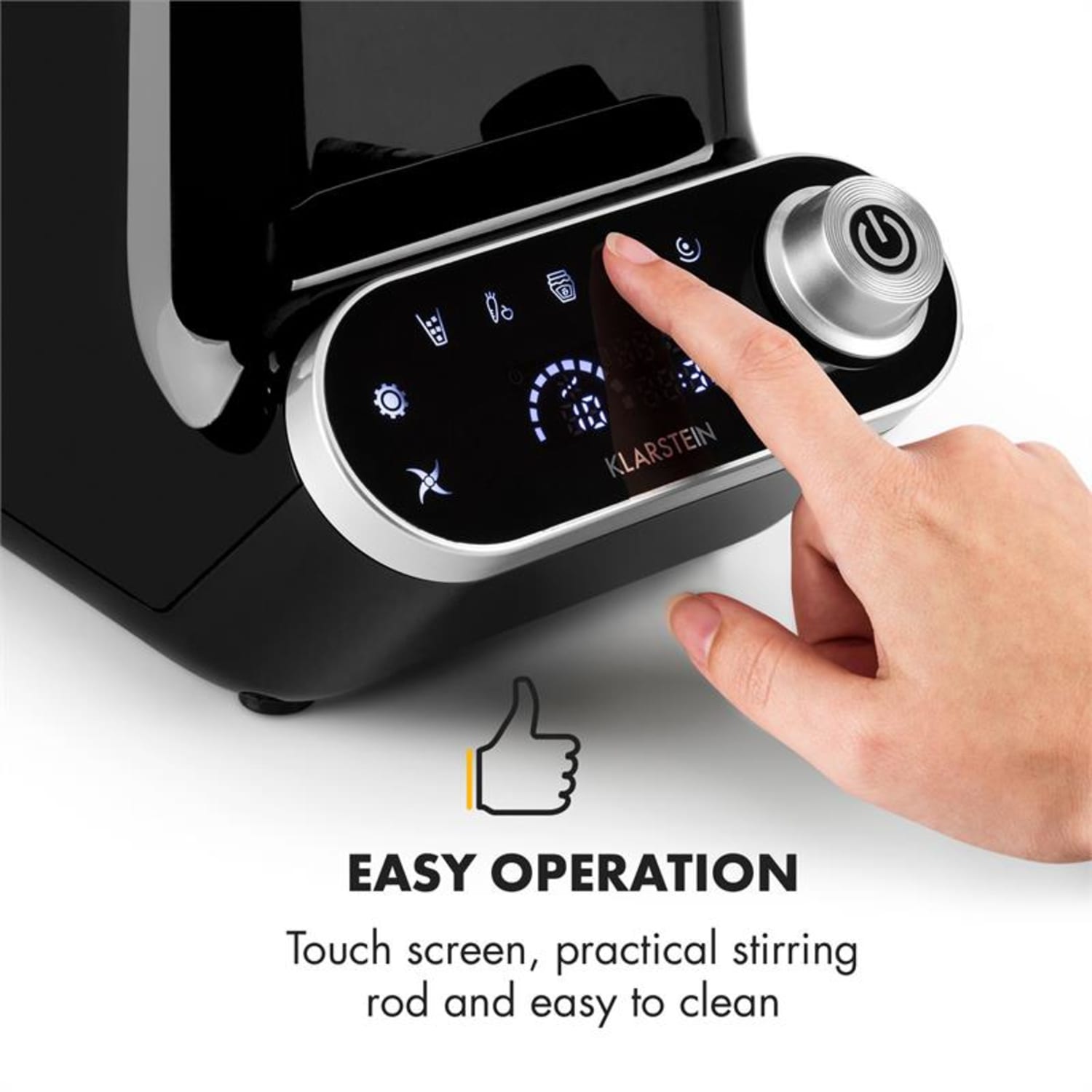 OLYMPUS R, asztali robotgép, 1400 W, 1,8PS, leveses melegítő robotgép, fekete Fekete
