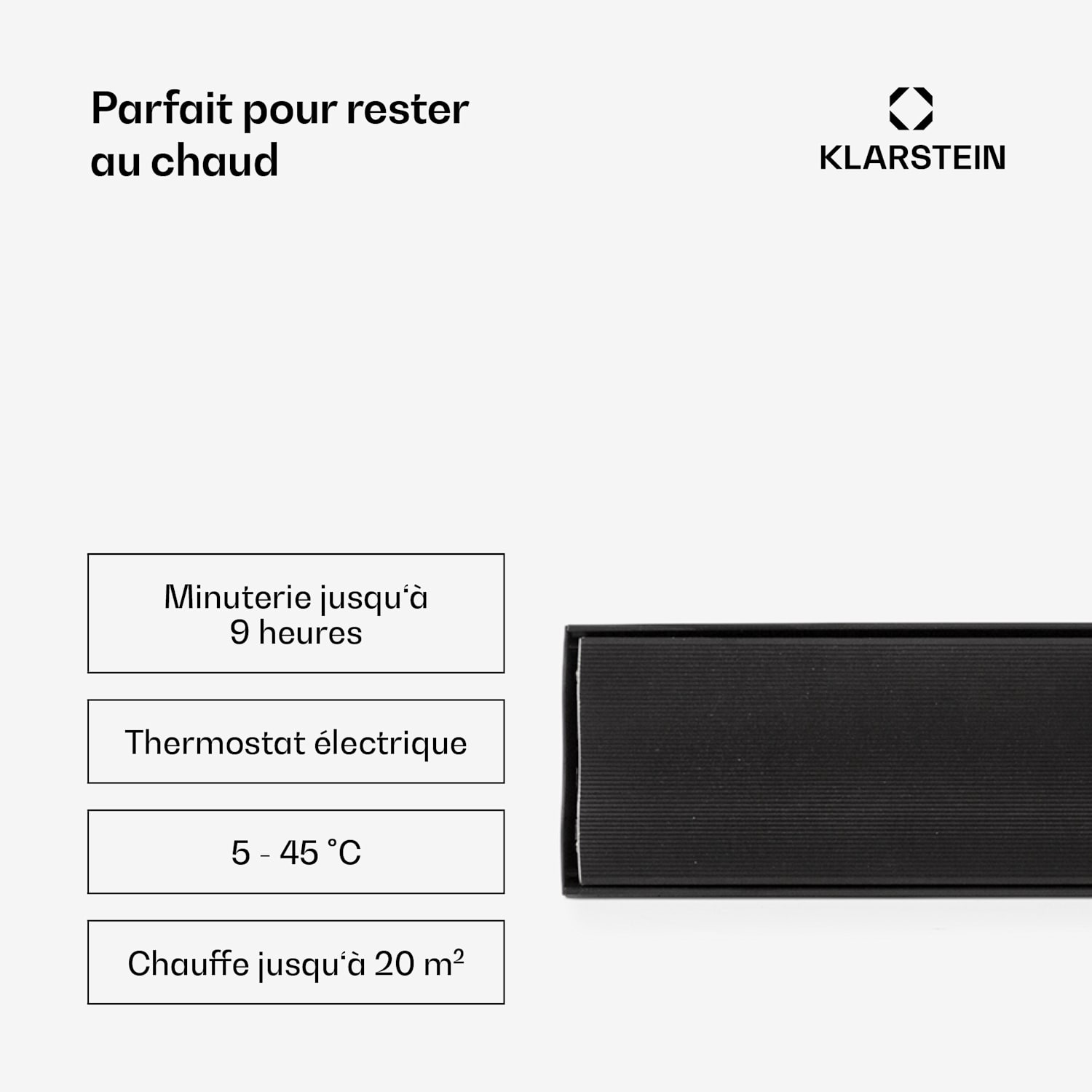 Cosmic Beam Plus infraroodverwarming 2400W IP44 afstandsbediening 2400 W | Nee | Zwart