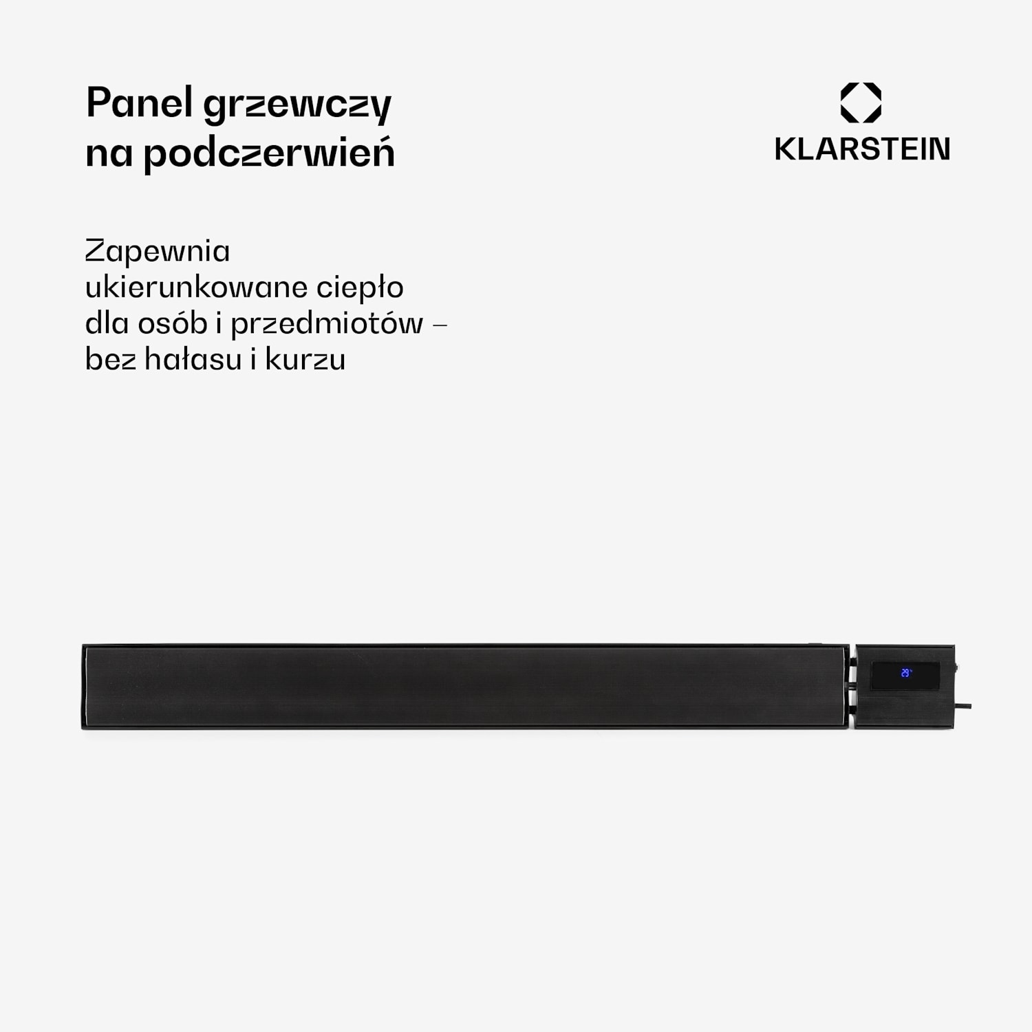 CosmicBeam Plus, promiennik podczerwieni tarasowy, grzejnik, ścienny/sufitowy, 2400 W, IP44, pilot 2400 W | Nie | Czarny