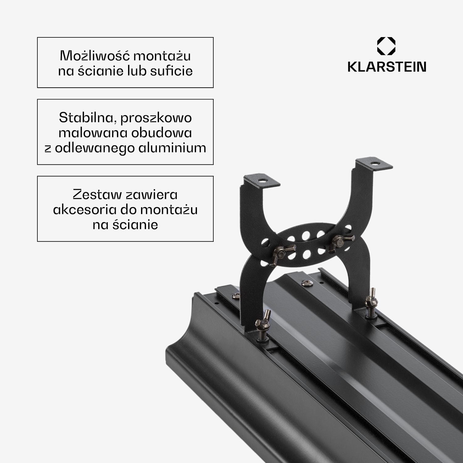 CosmicBeam Plus, promiennik podczerwieni tarasowy, grzejnik, ścienny/sufitowy, 2400 W, IP44, pilot 2400 W | Nie | Czarny