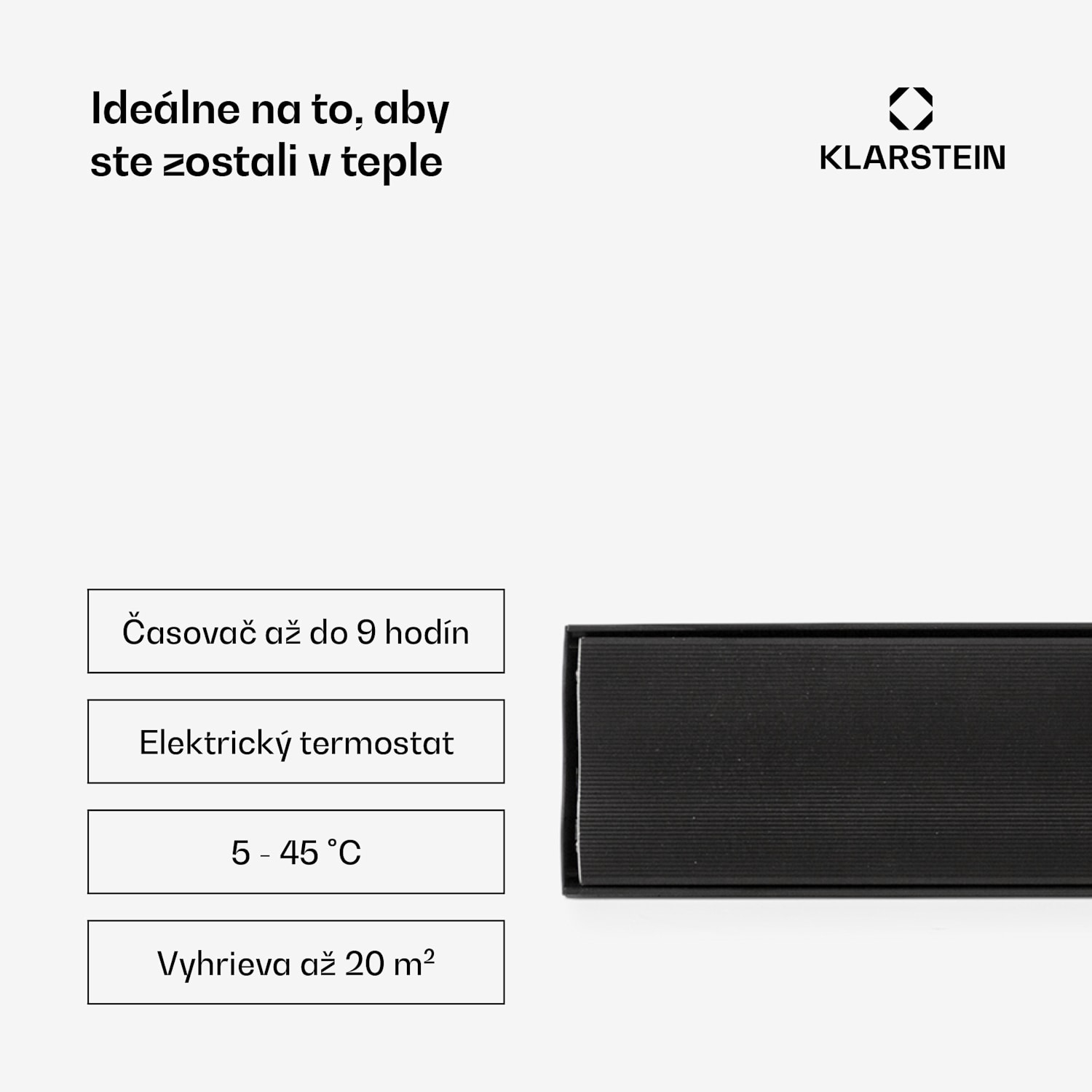 Cosmic Beam Plus, infračervený terasový ohrievač, 2400 W, IP44, diaľkový ovládač, čierny 2400 W | Nie | Čierna