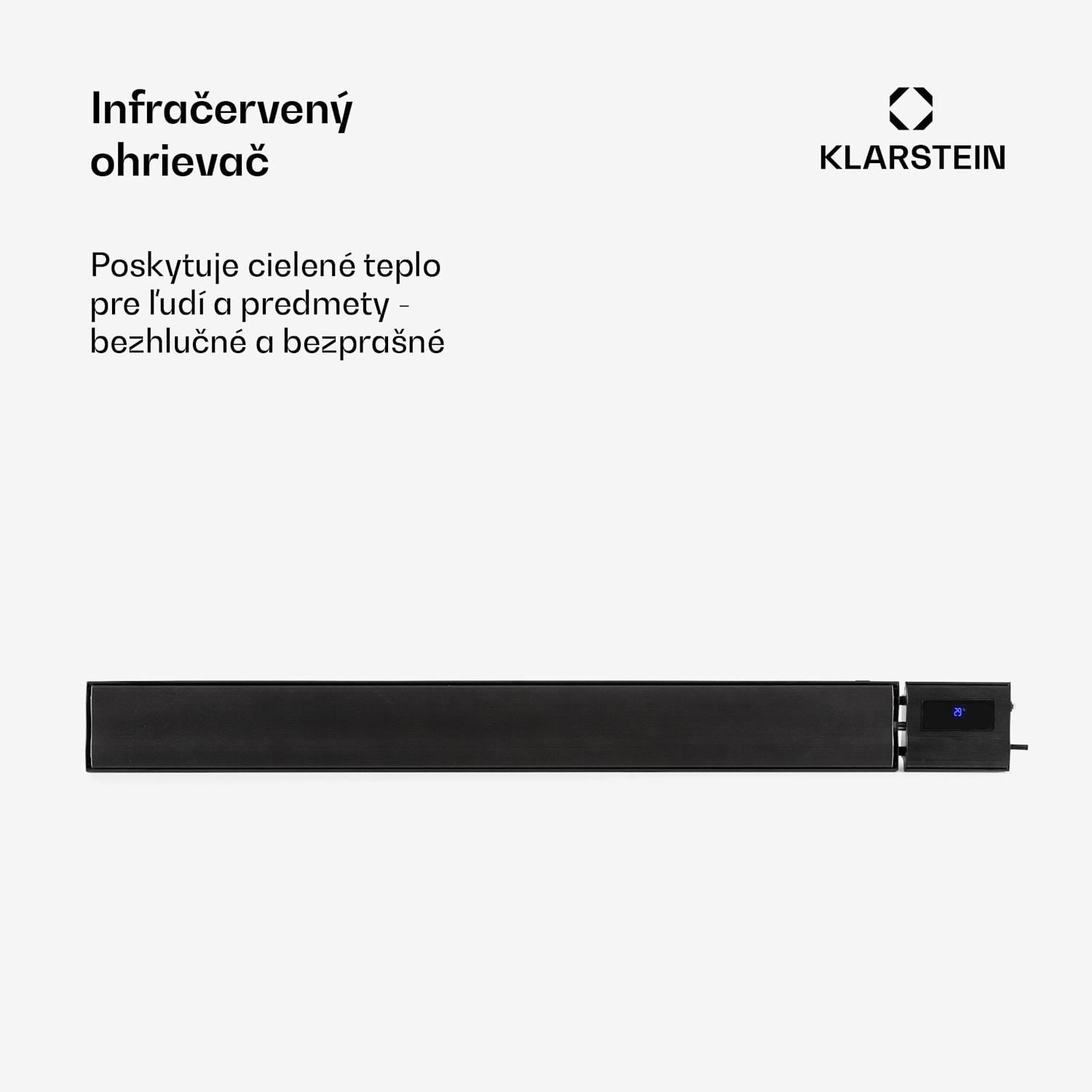 Cosmic Beam Plus, infračervený terasový ohrievač, 2400 W, IP44, diaľkový ovládač, čierny 2400 W | Nie | Čierna