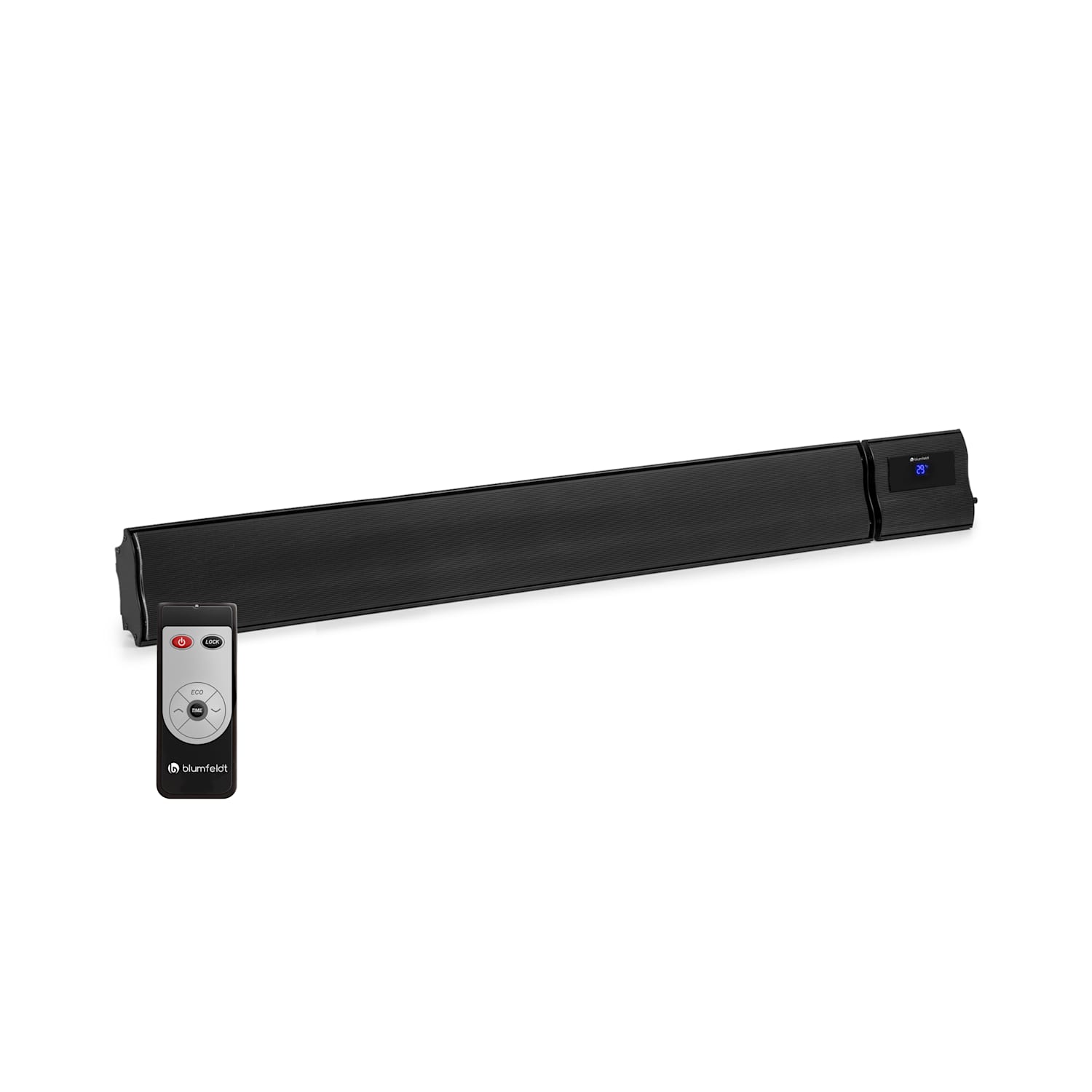 Calefactor radiante de infrarrojos Cosmic Beam Plus, 2400W, mando a distancia 2400 W | No | Negro