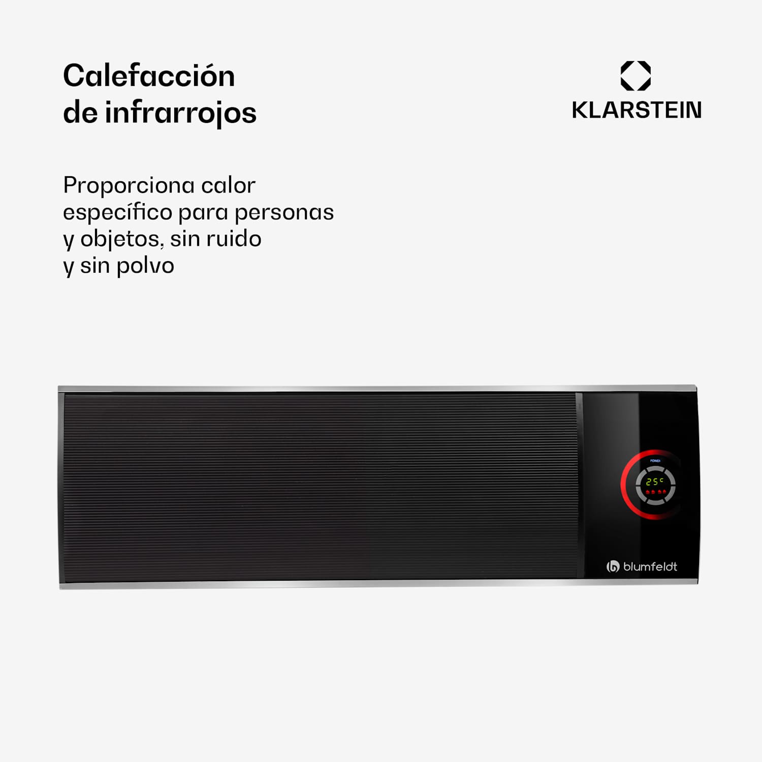 Calefactor radiante de infrarrojos Cosmic Beam Ultra, 2200W, IPX44, mando a distancia 2200 W | No | Negro