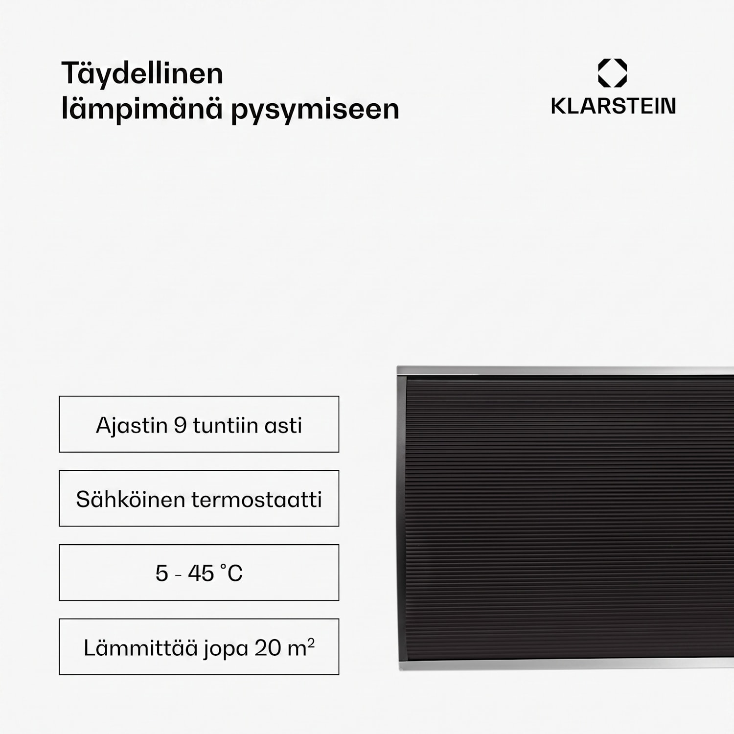 Cosmic Beam Ultra infrapunalämmitin 2200 W kaukosäädin 2200 W | Ei | Musta