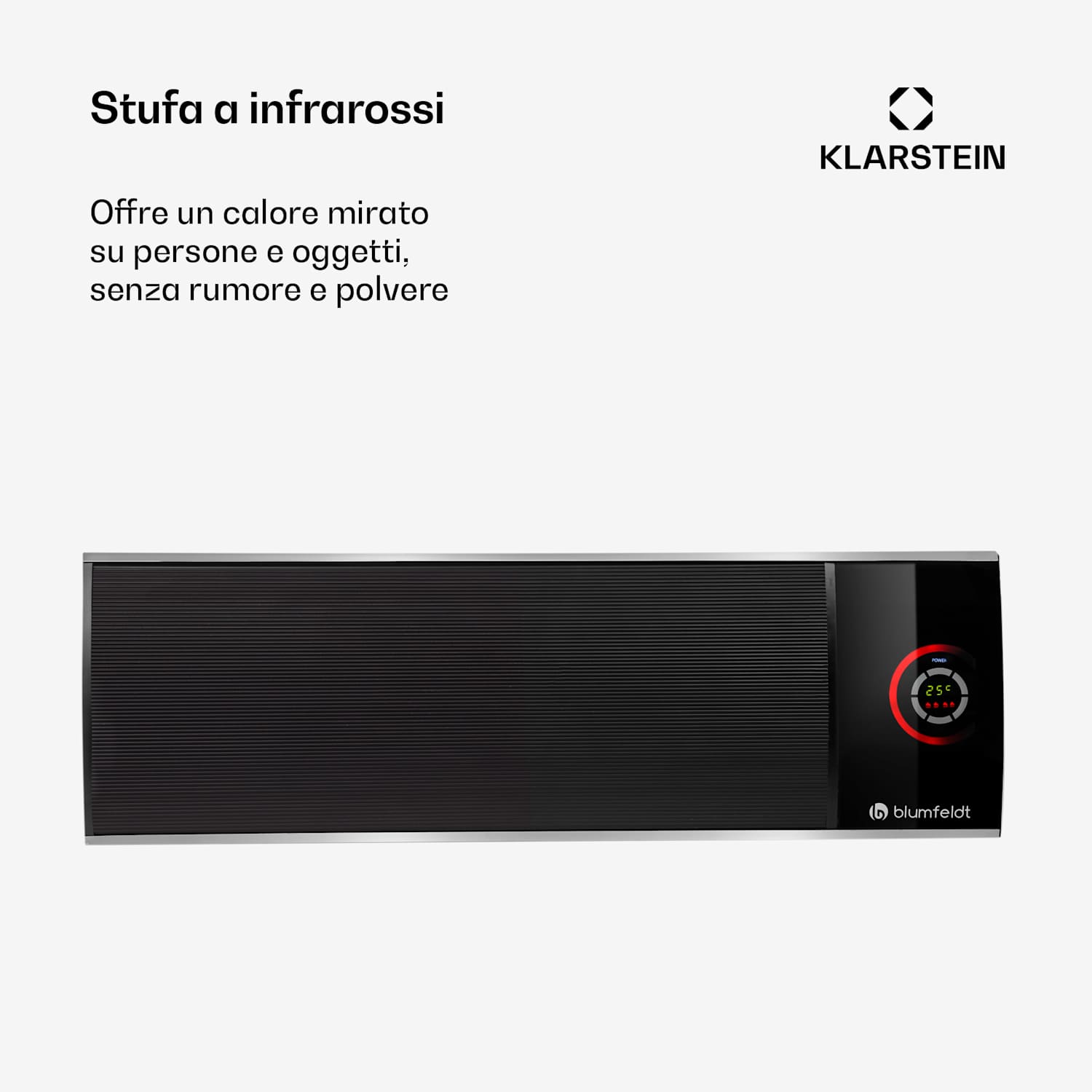 Cosmic Beam Ultra riscaldatore radiante a infrarossi 2200W IPX4 telecomando 2200 W | No | Nero