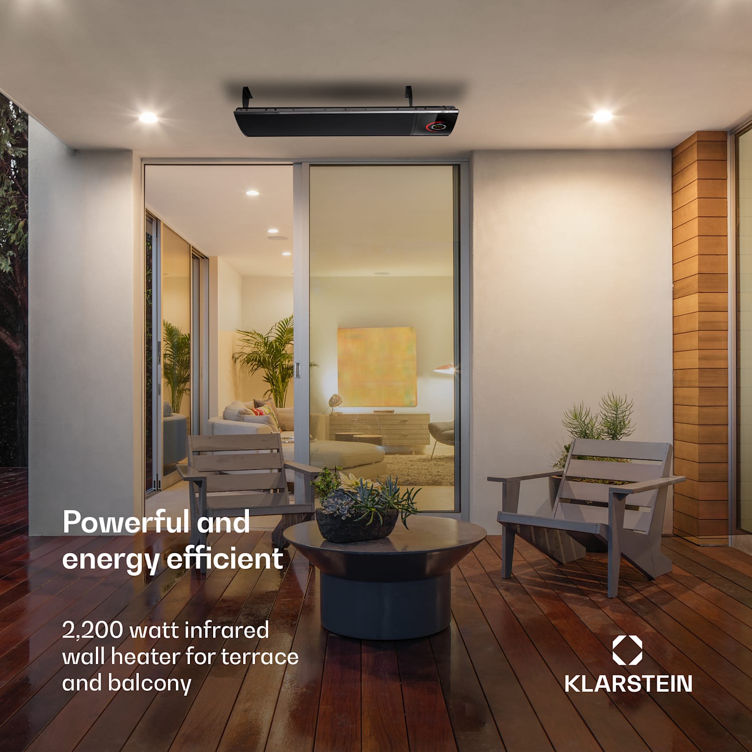 Cosmic Beam Ultra infraroodverwarming 2200W IPX4 afstandsbediening 2200 W | Nee | Zwart