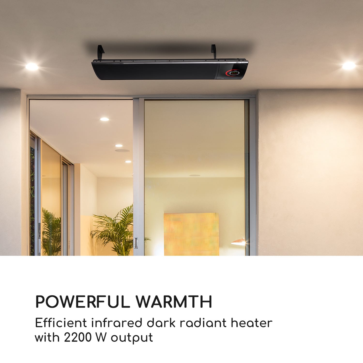Cosmic Beam Ultra Infrared Radiant Heater 2200W Remote Control 2200 W | No | Black