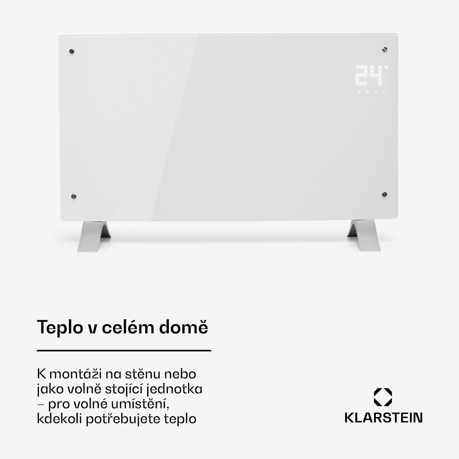 Bornholm Curved, konvektor, konvekční ohřívač, termostat, časovač, 2000 W, bílý Ne | Bílá | 0