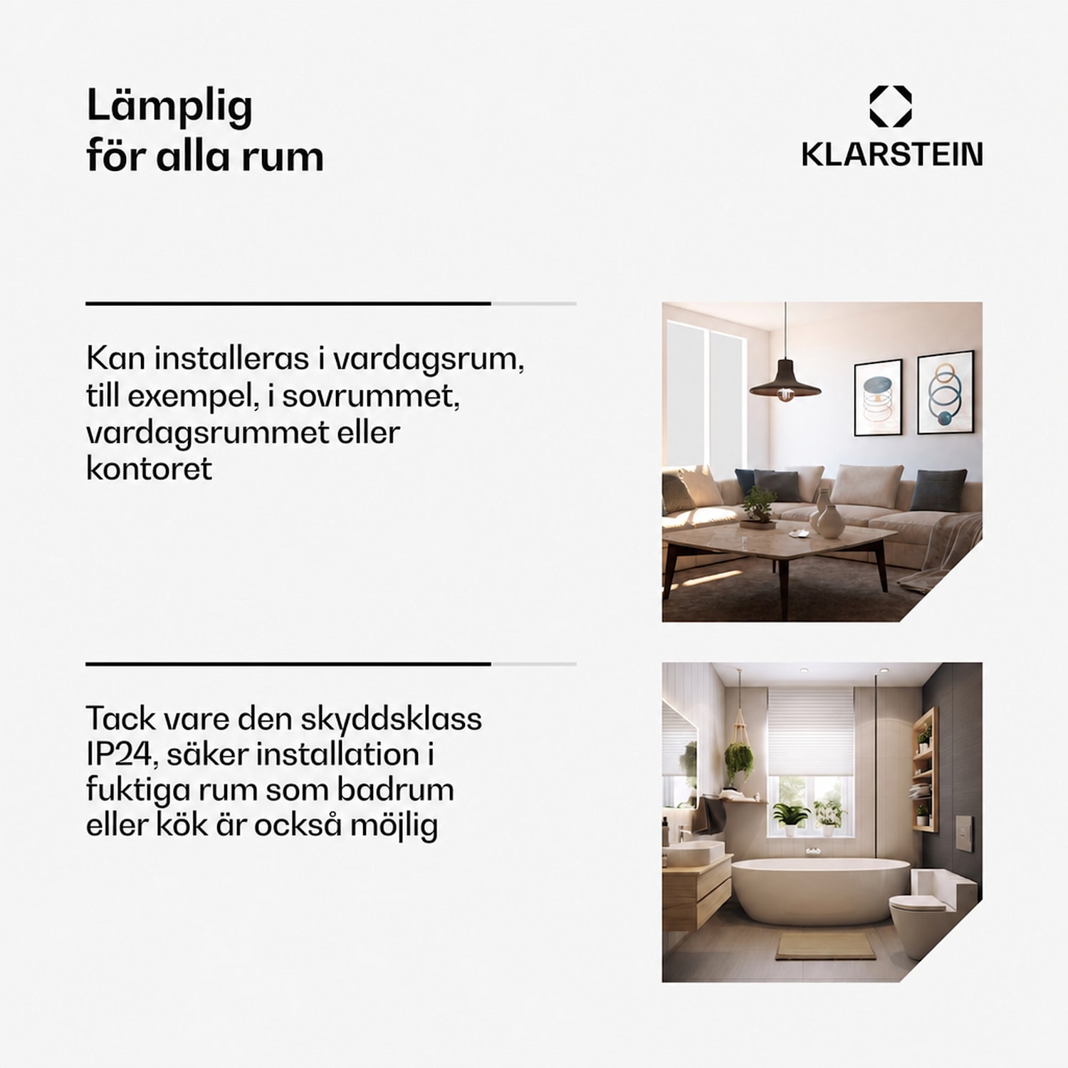 Bornholm Curved konvektorelement termostat timer 2 000 W Nej | Vit | Inga