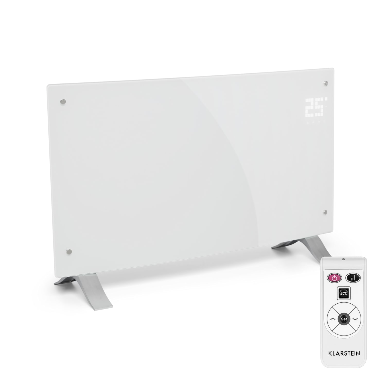 Bornholm Curved, konvektor, 2000 W, termosztát, időzítő, fehér Nem | Fehér | 0