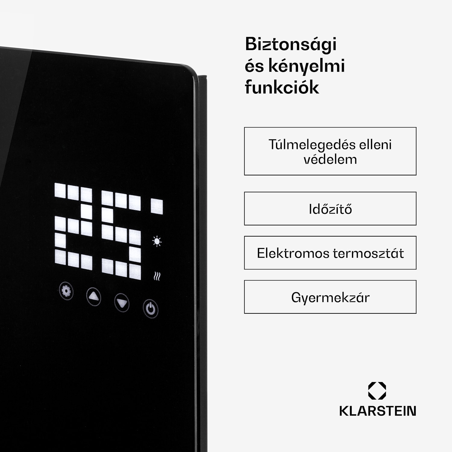 Bornholm Single, konvektor, 1000 W, termosztát, időzítő, fekete 1000 W | Nem | Fekete
