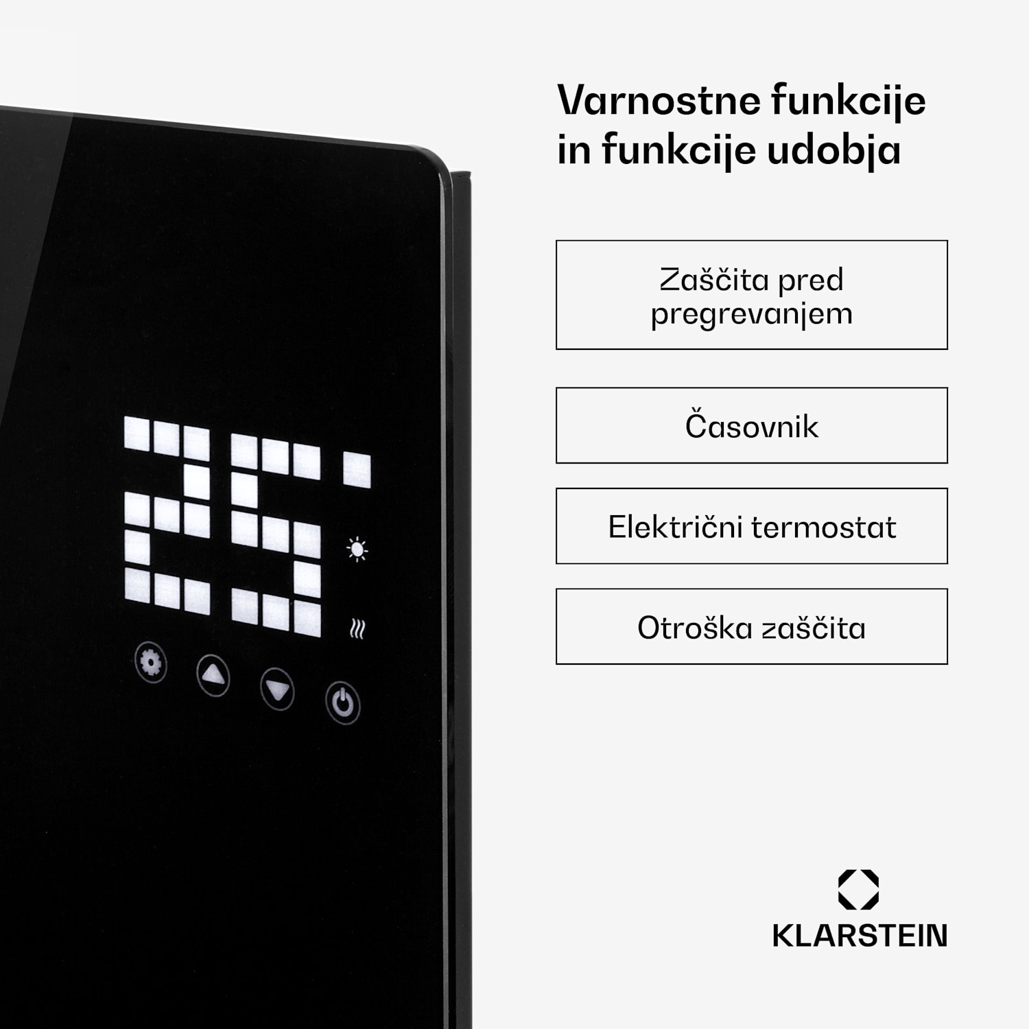 Bornholm Single, konvektor, konvekcijski grelnik, termostat, časovnik, 1000 W, črna 