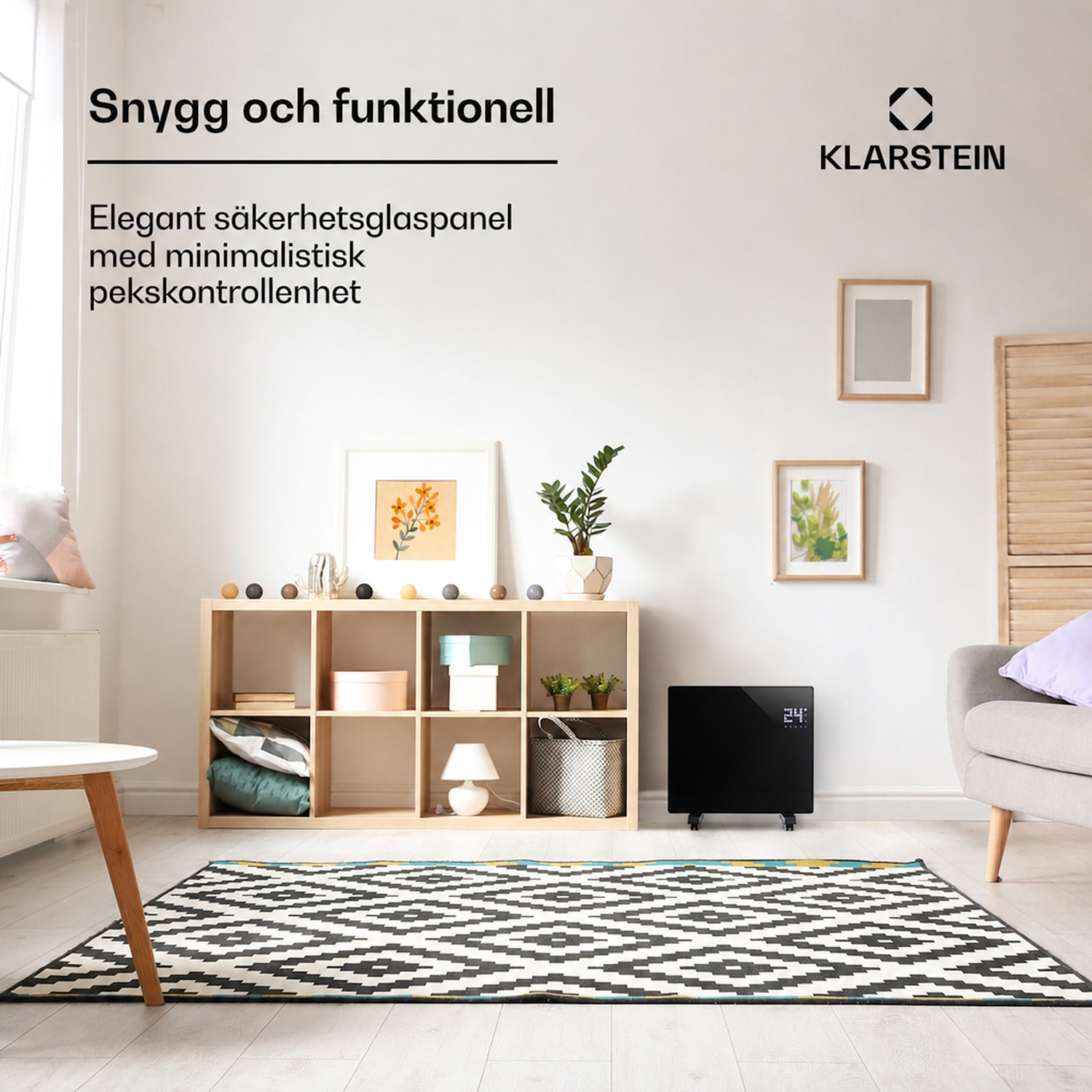 Bornholm Single konvektorelement timer 1 000 watt 70 m² 1000 W | Nej | Svart