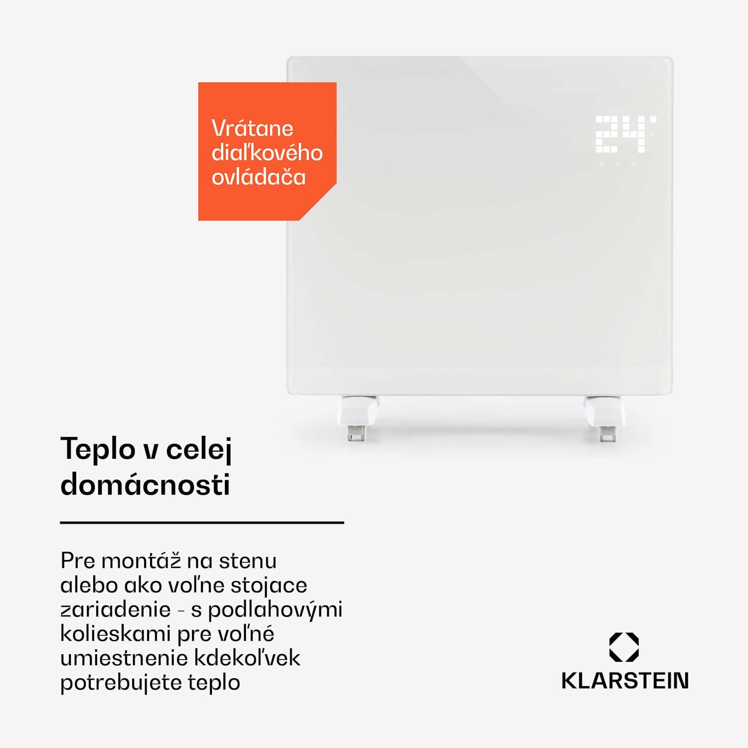 Bornholm Single, konvektor, 1000 W, termostat, časovač, biely 