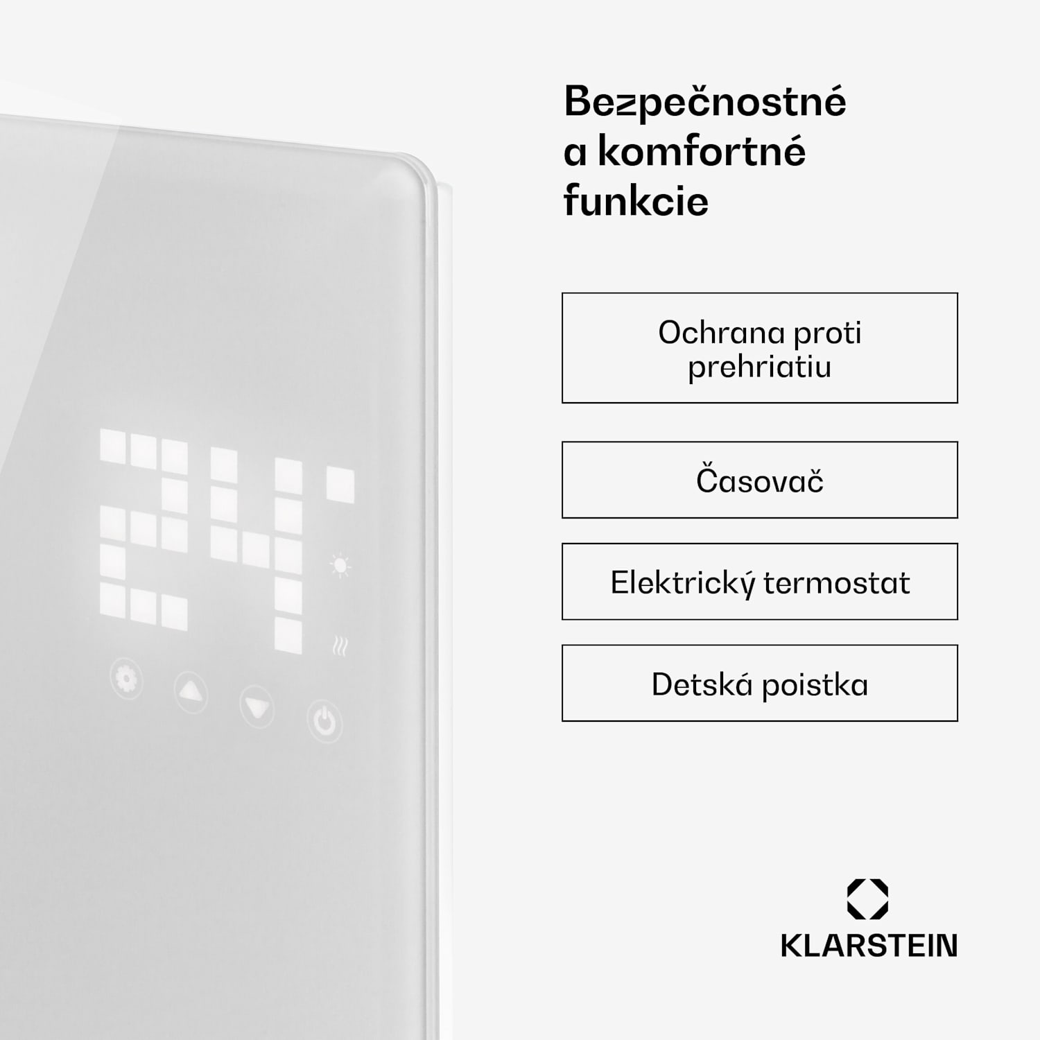 Bornholm Single, konvektor, 1000 W, termostat, časovač, biely 