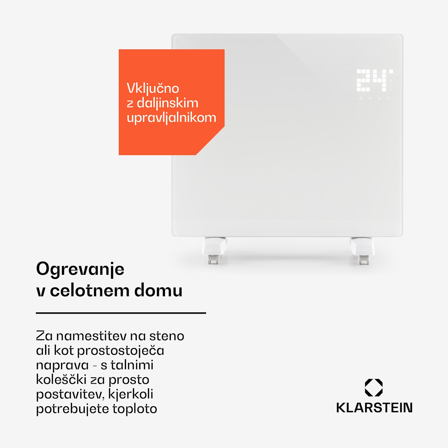 Bornholm Single, konvektor, konvekcijski grelnik, termostat, časovnik, 1000 W, bela 1000 W | Ne | Bela