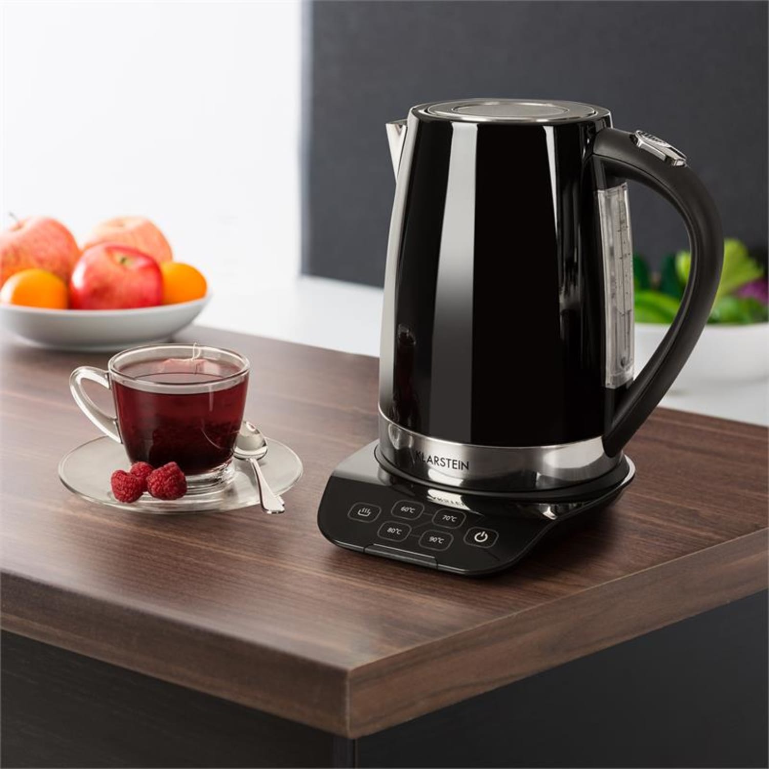 Gulliver vízforraló, 2200 W, 1,7 l, melegentartó funkció, fekete Fekete