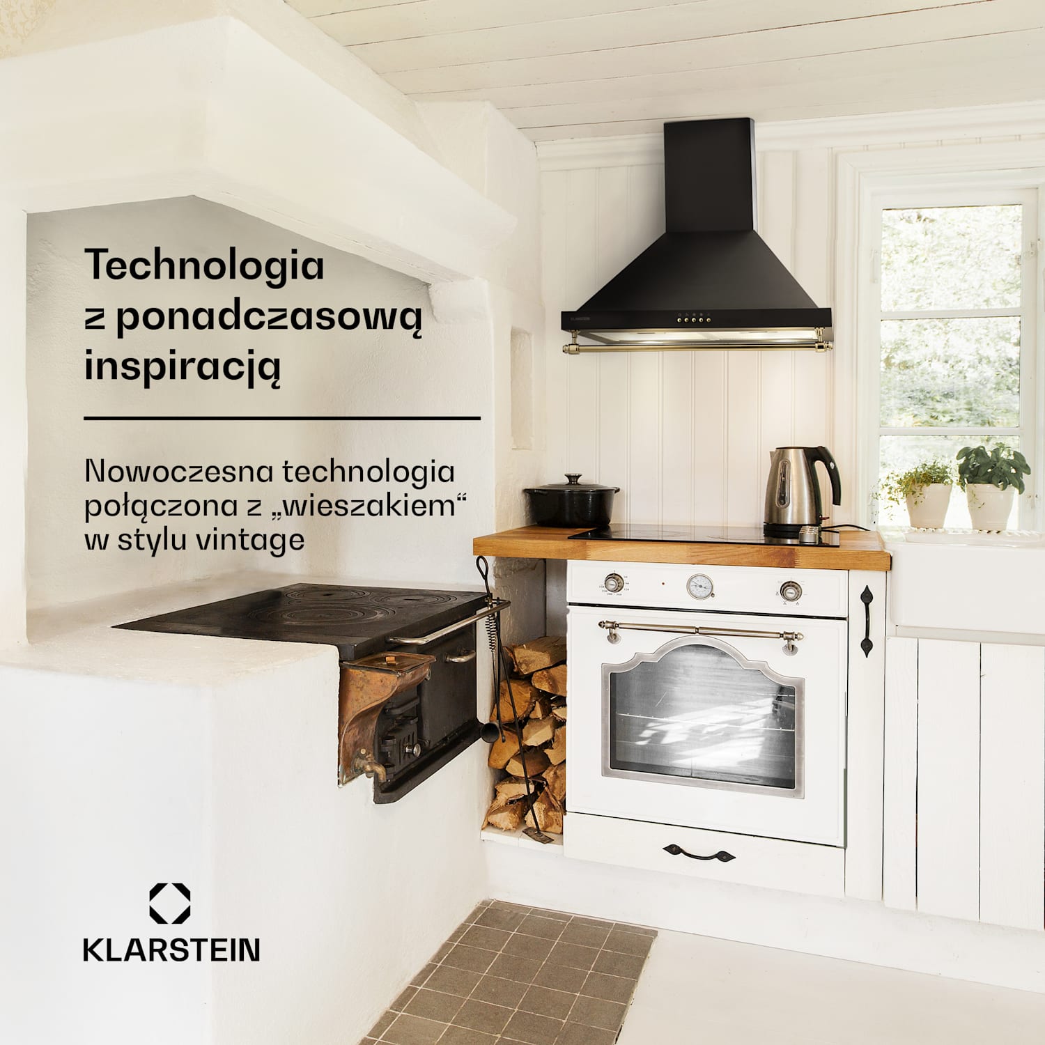 Montblanc 60, okap kuchenny przyścienny, 60 cm, 610 m³/h, 165 W, 2 x 1,5 W, LED, reling Czarny