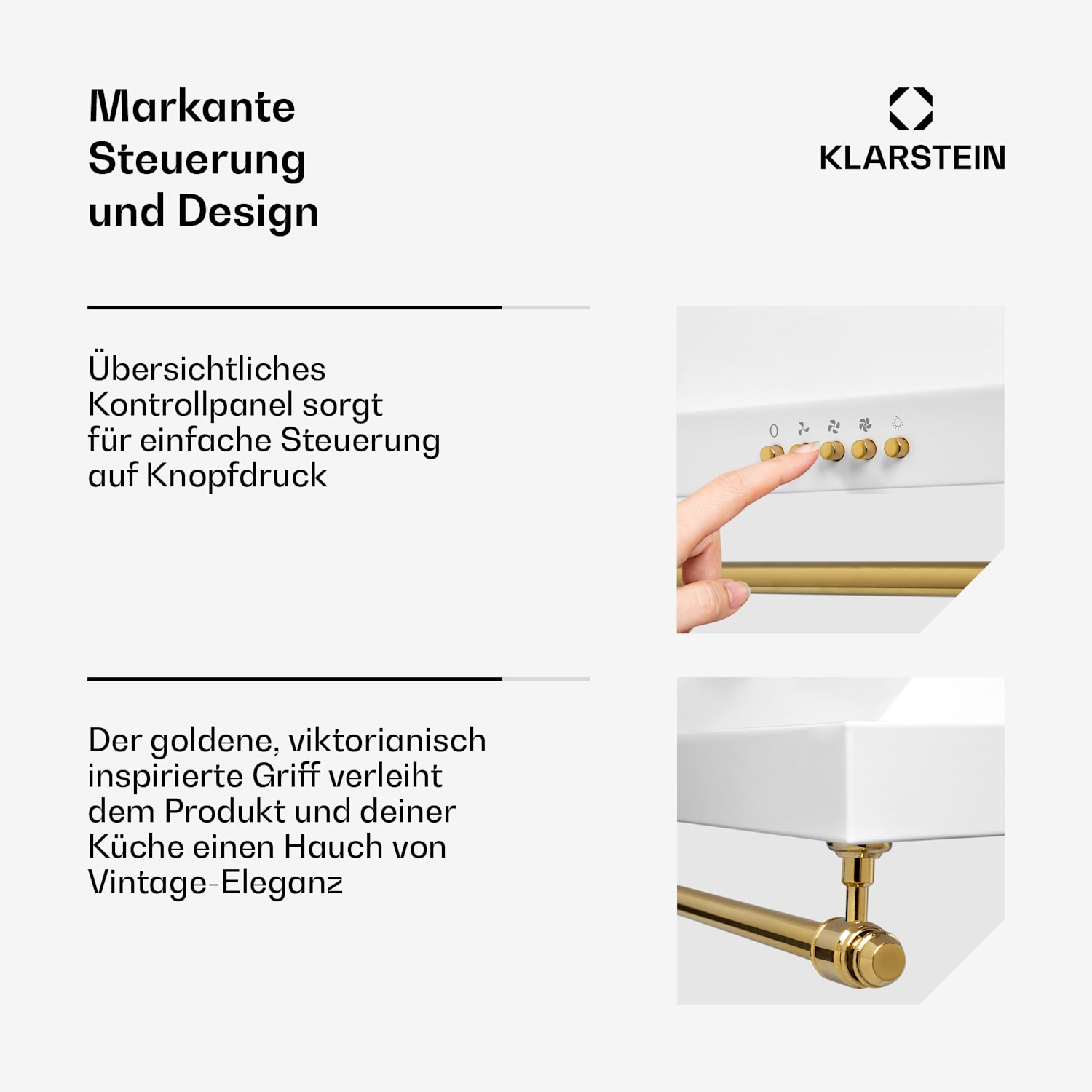 Montblanc 60 Dunstabzugshaube 610m³/h 165W 2x1,5W LED Reling Weiß