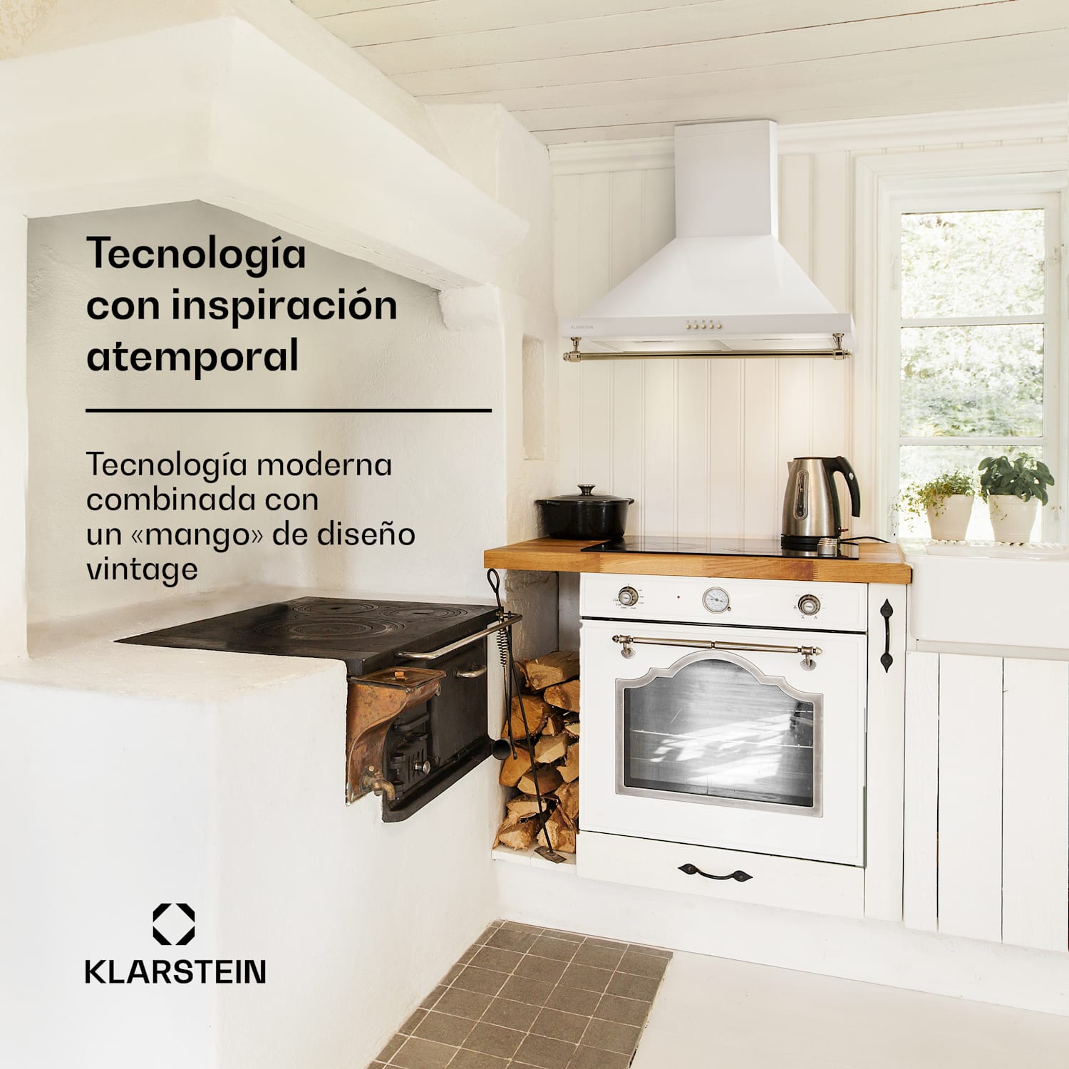 Montblanc 60 Campana extractora 610 m³/h 165W 2x1,5W LED Barra Blanco