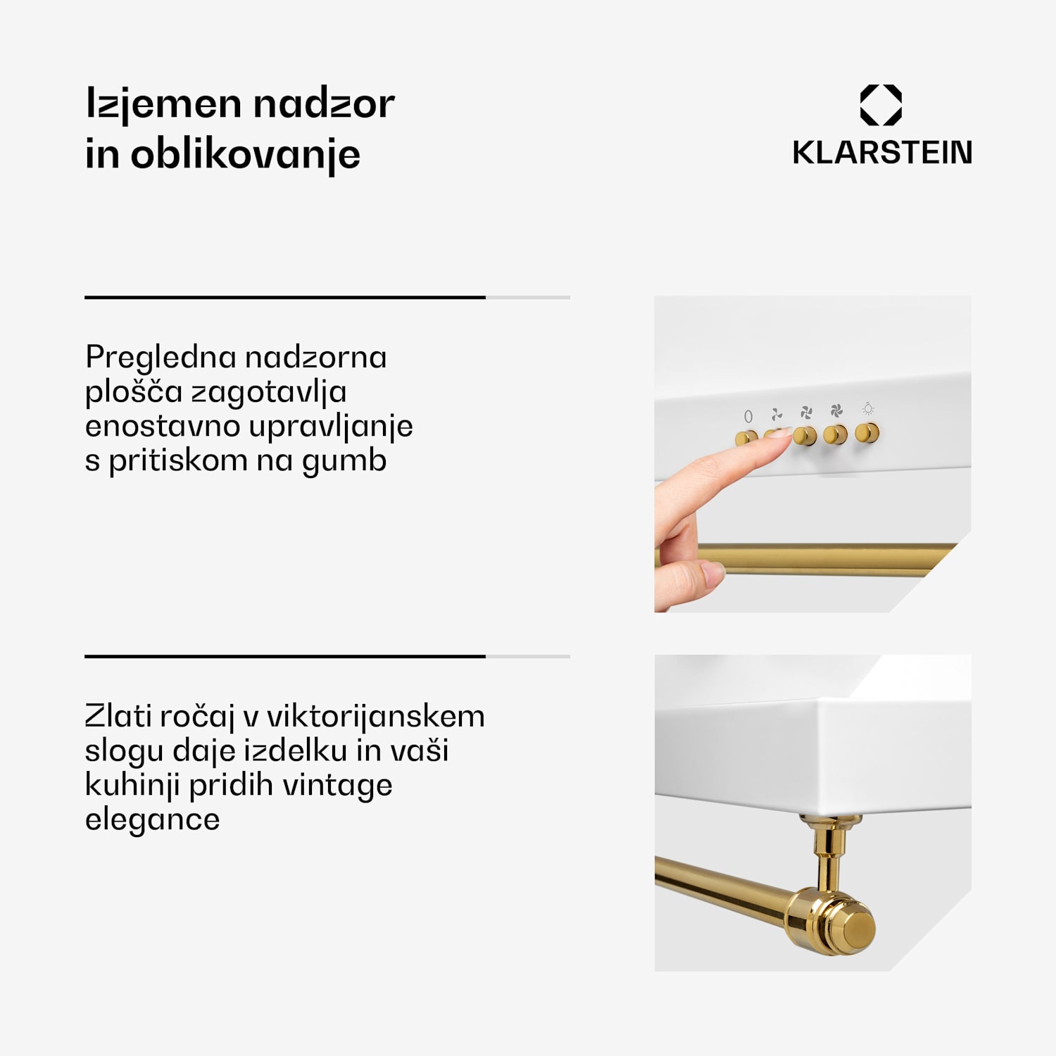 Montblanc 60, digestor, 610m³/h. 165W, 2x1,5W, LED, trak Bela