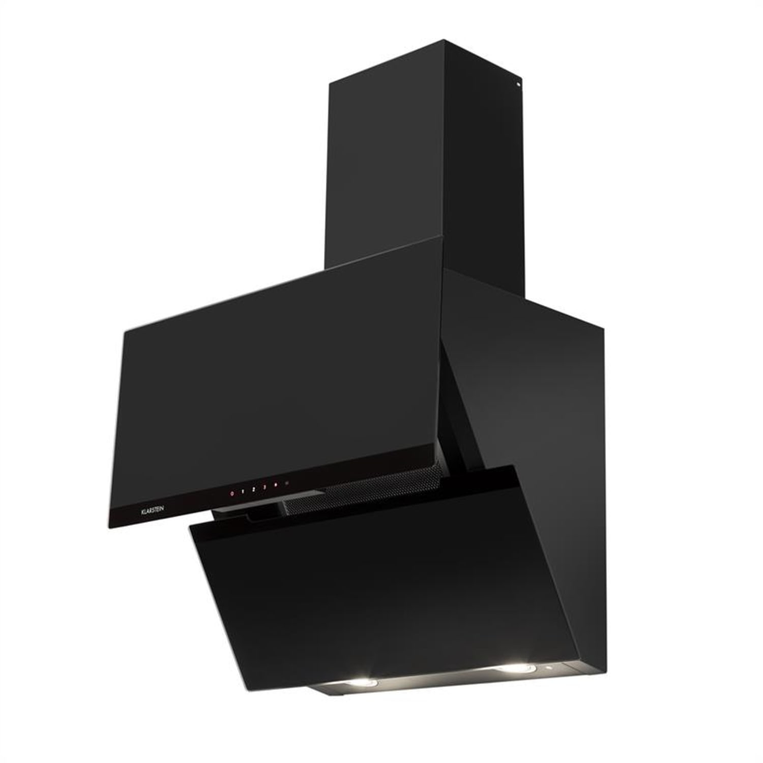 Sancta Clara 60, odsavač par, 60 cm, 620 m³/h, tabule, sklo, černý 