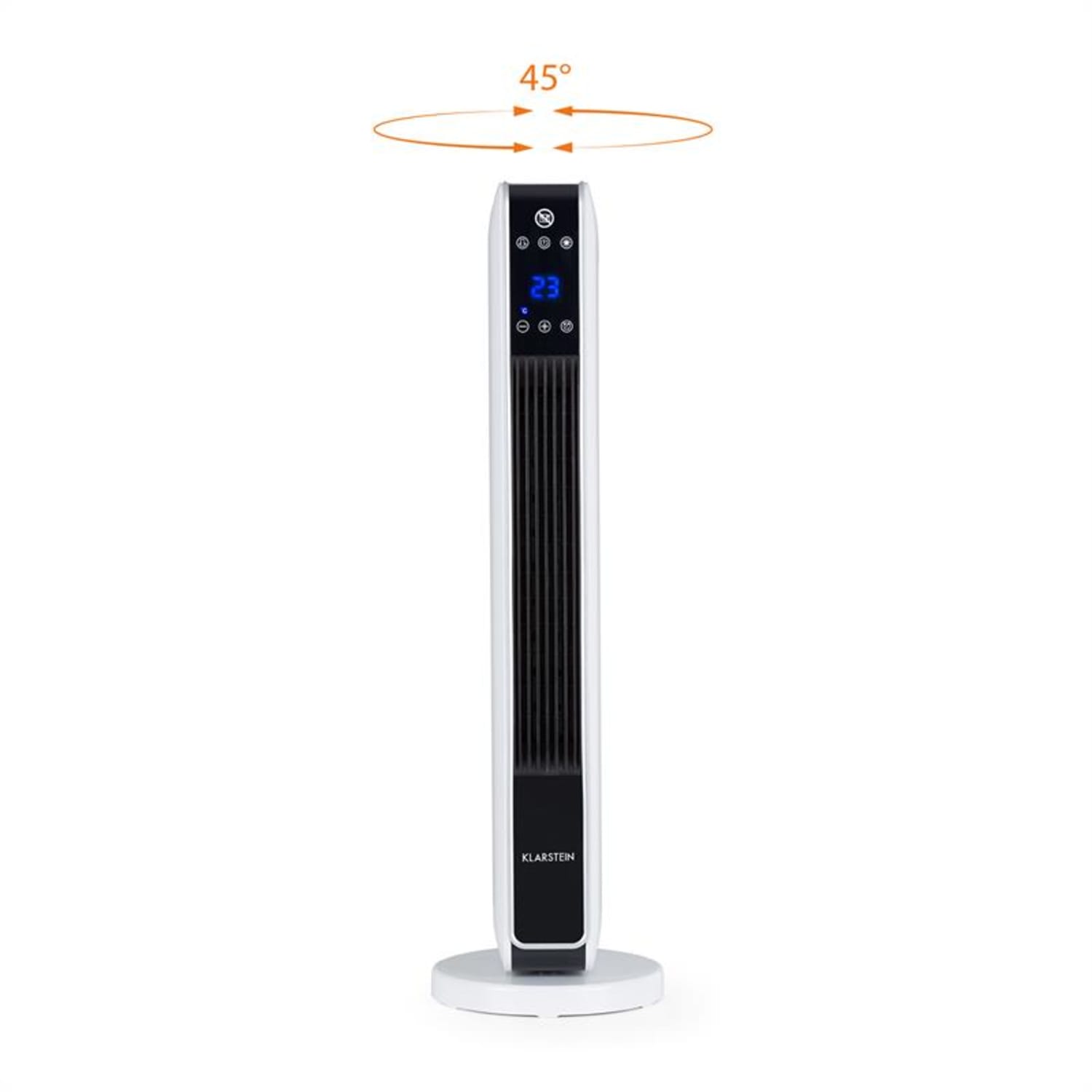 Hightower Heat Calefactor Columna Electrico Cerámico Radiador 2200 V termostato 49 ºC blanco 