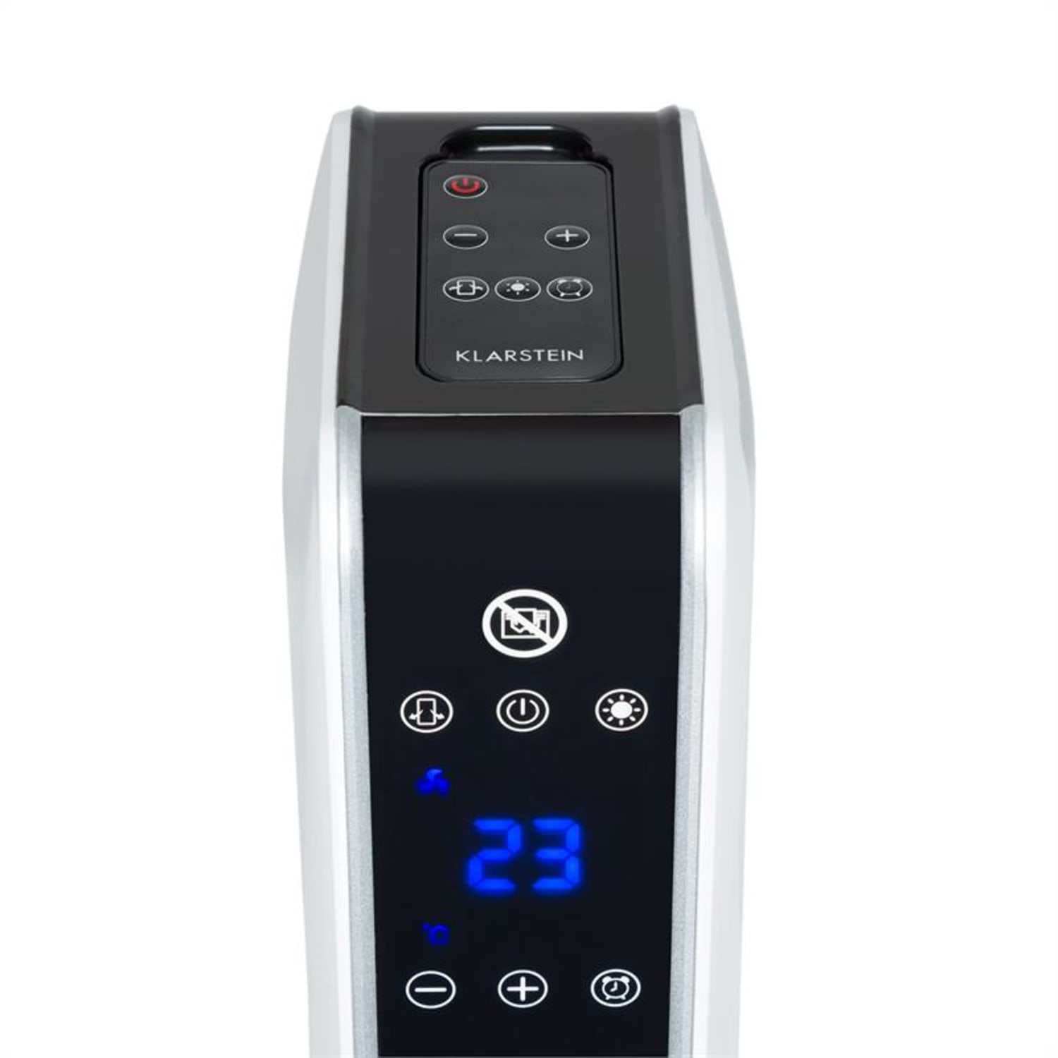 Hightower Heat Calefactor Columna Electrico Cerámico Radiador 2200 V termostato 49 ºC blanco 