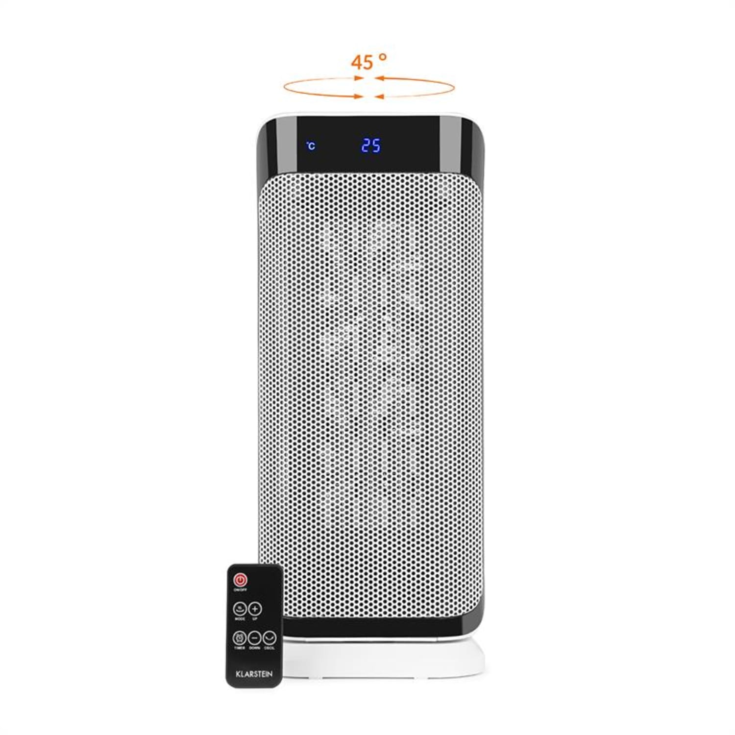 Chaval torenverwarming 2000W thermostaat timer afstandsbediening wit 