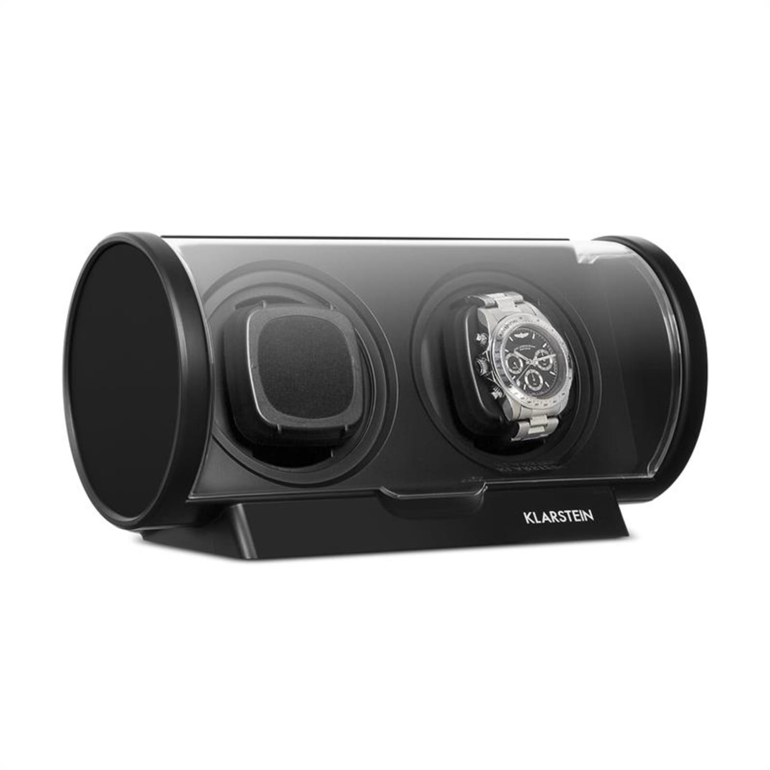 Lugano forgó óraállvány, műanyag, 2 óra, 4 rezsim, fekete 