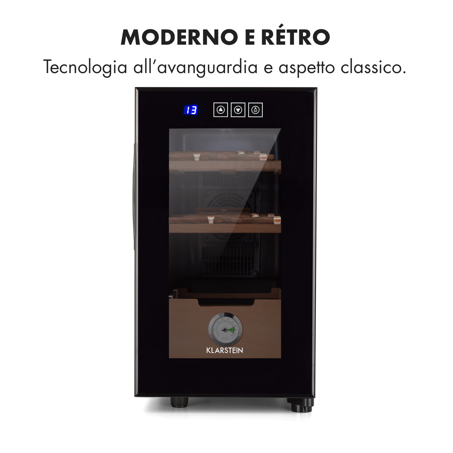 El Presidente 23 Umidificatore 50 W Touch Faggio 23L LED Nero 23 Ltr | Nero