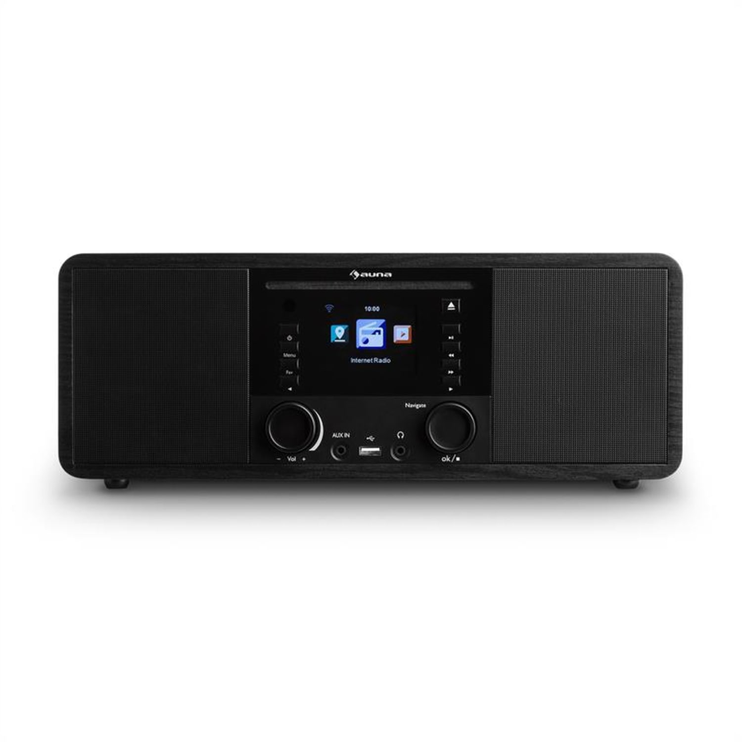 IR-190, radio internetowe, CD odtwarzacz, WiFi, UPnP, USB, pilot, czarne
